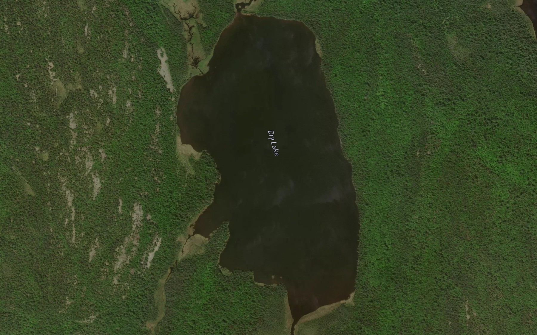 Satellite map of the Dry Lake