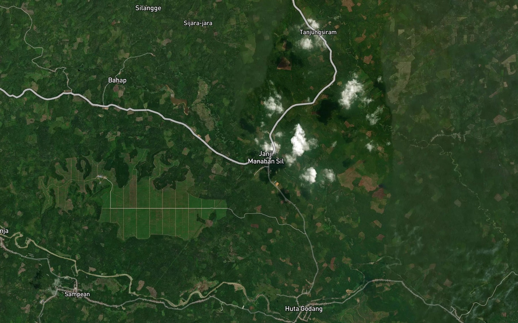 Satellite map of the Aek Sosopan