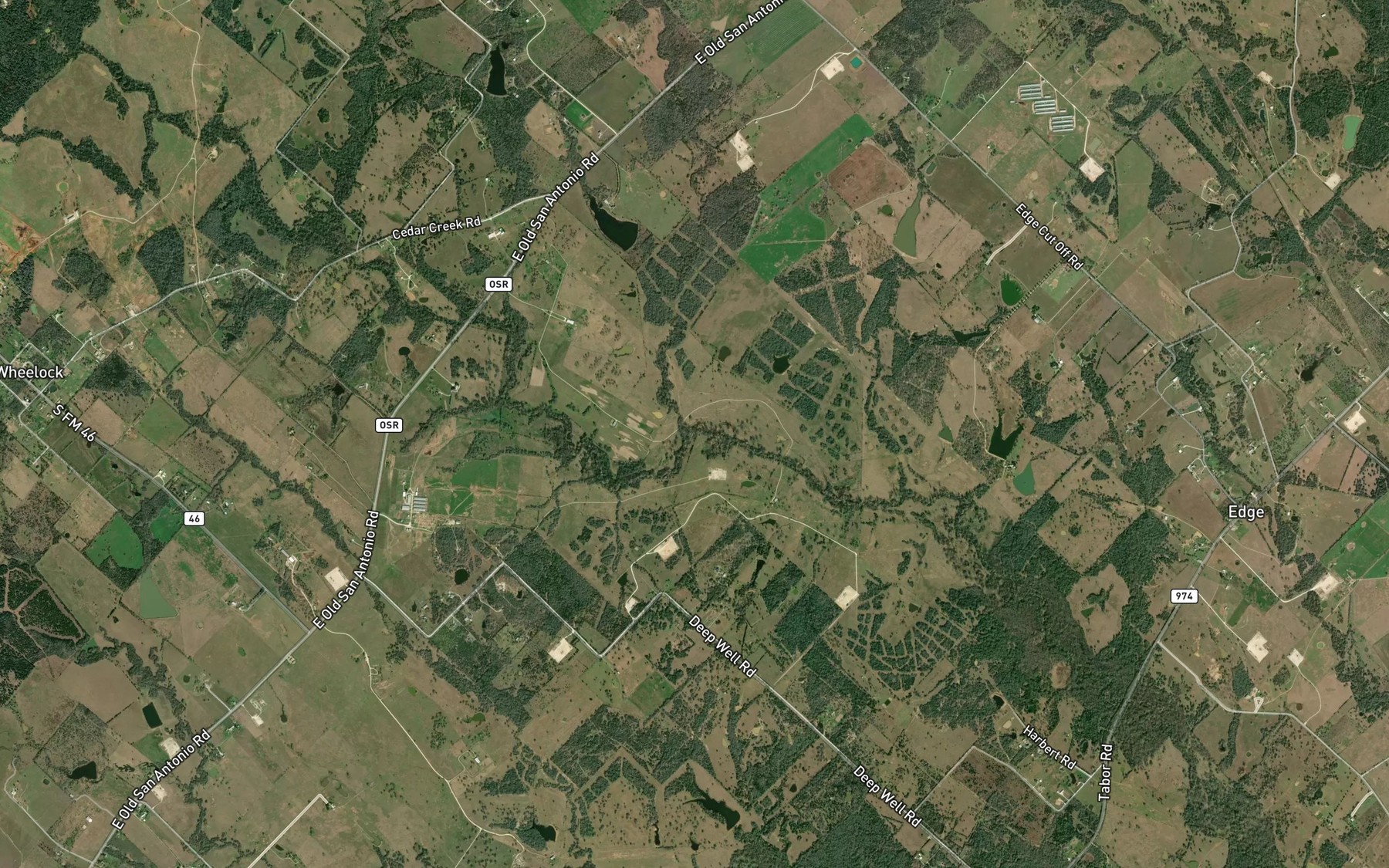 Satellite map of the Smith Branch