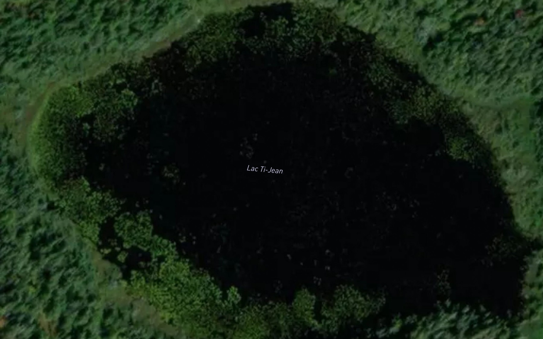 Satellite map of the Lac Ti-Jean
