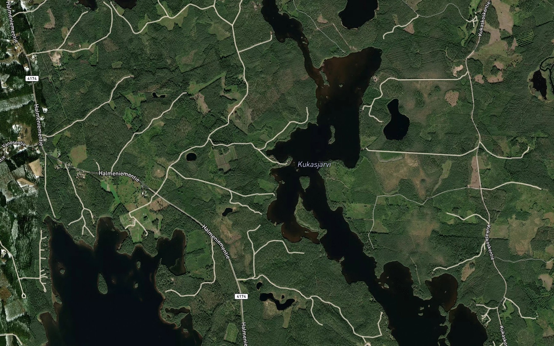 Satellite map of the Joutainlahti