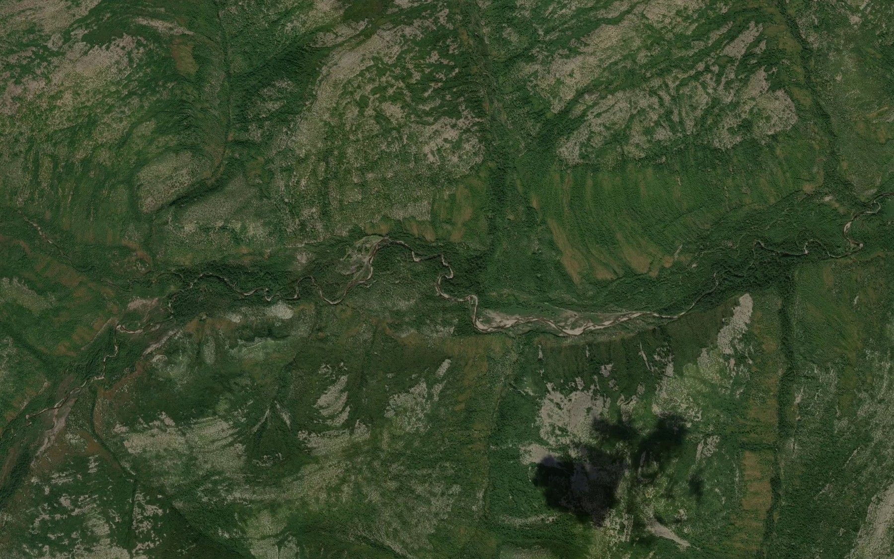Satellite map of the Uryung-Tingnyakh