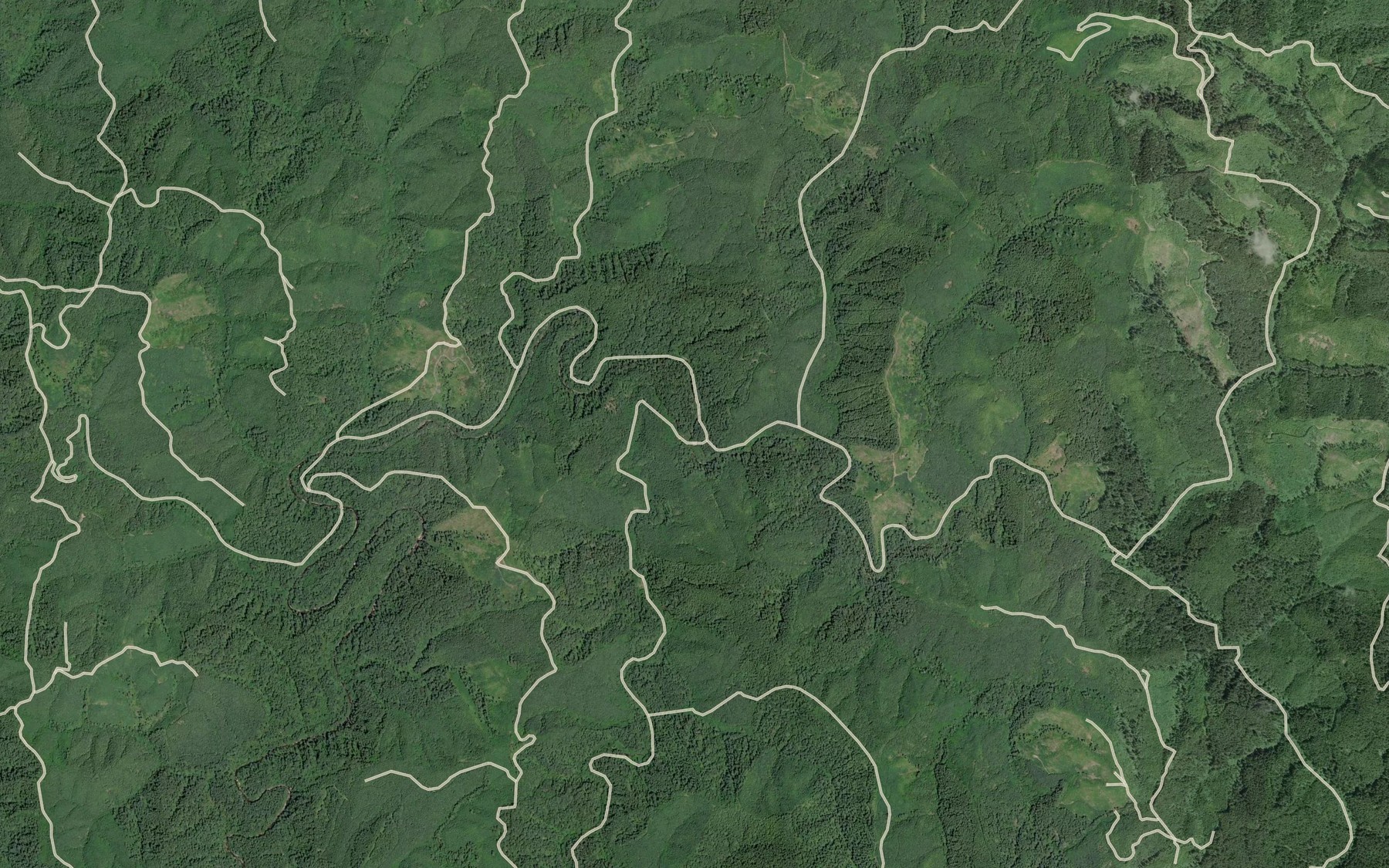 Satellite map of the Elk Creek