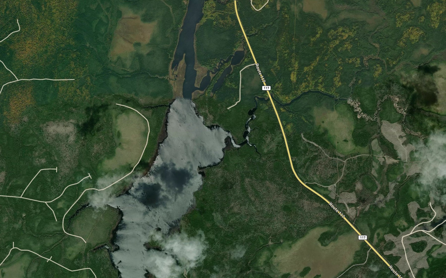 Satellite map of the Ruisseau Jackson