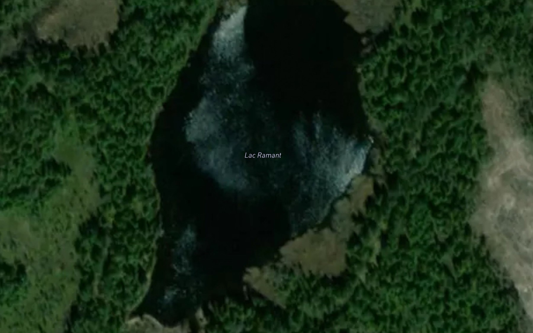 Satellite map of the Lac Flamant