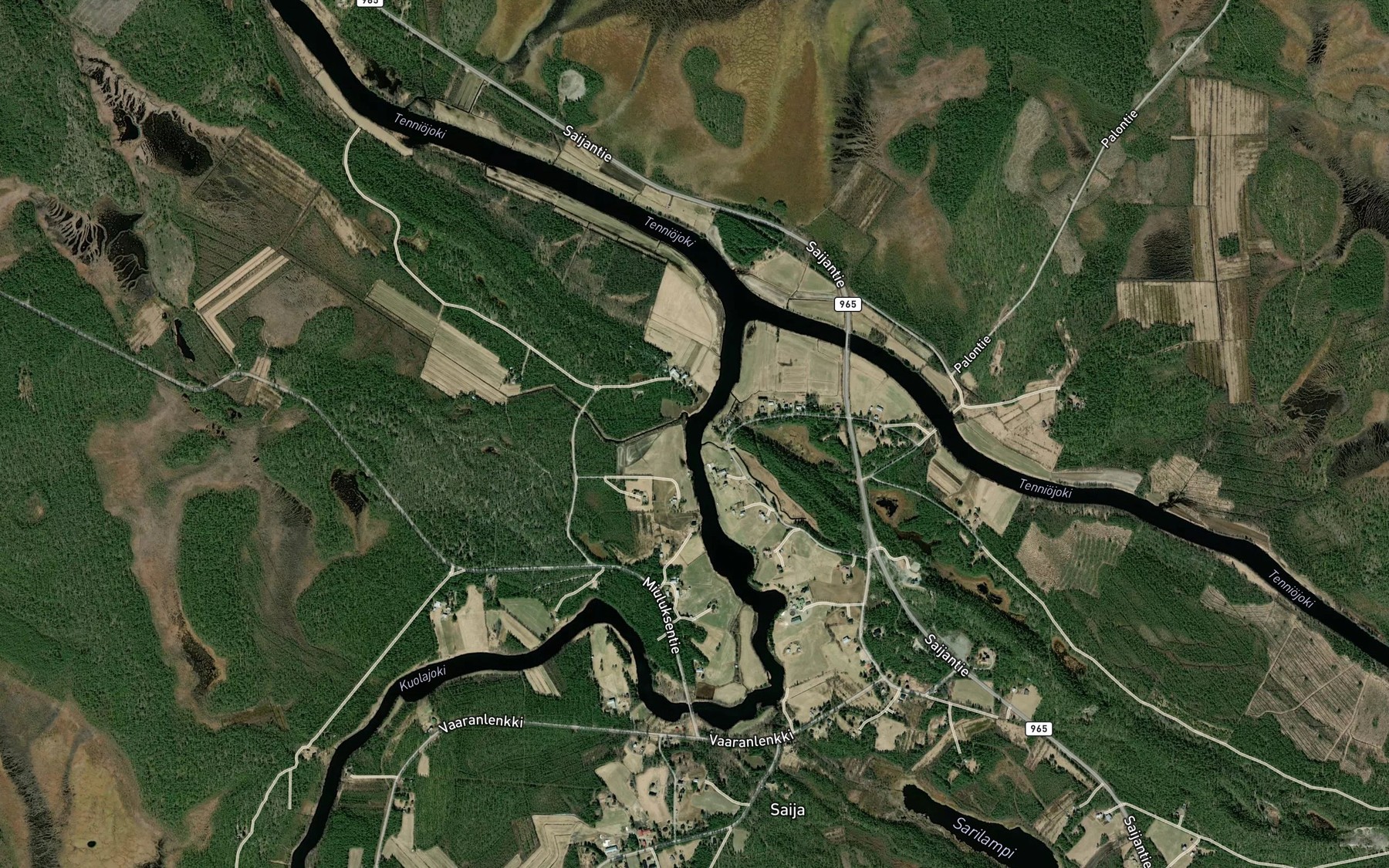 Satellite map of the Orihinkonelo