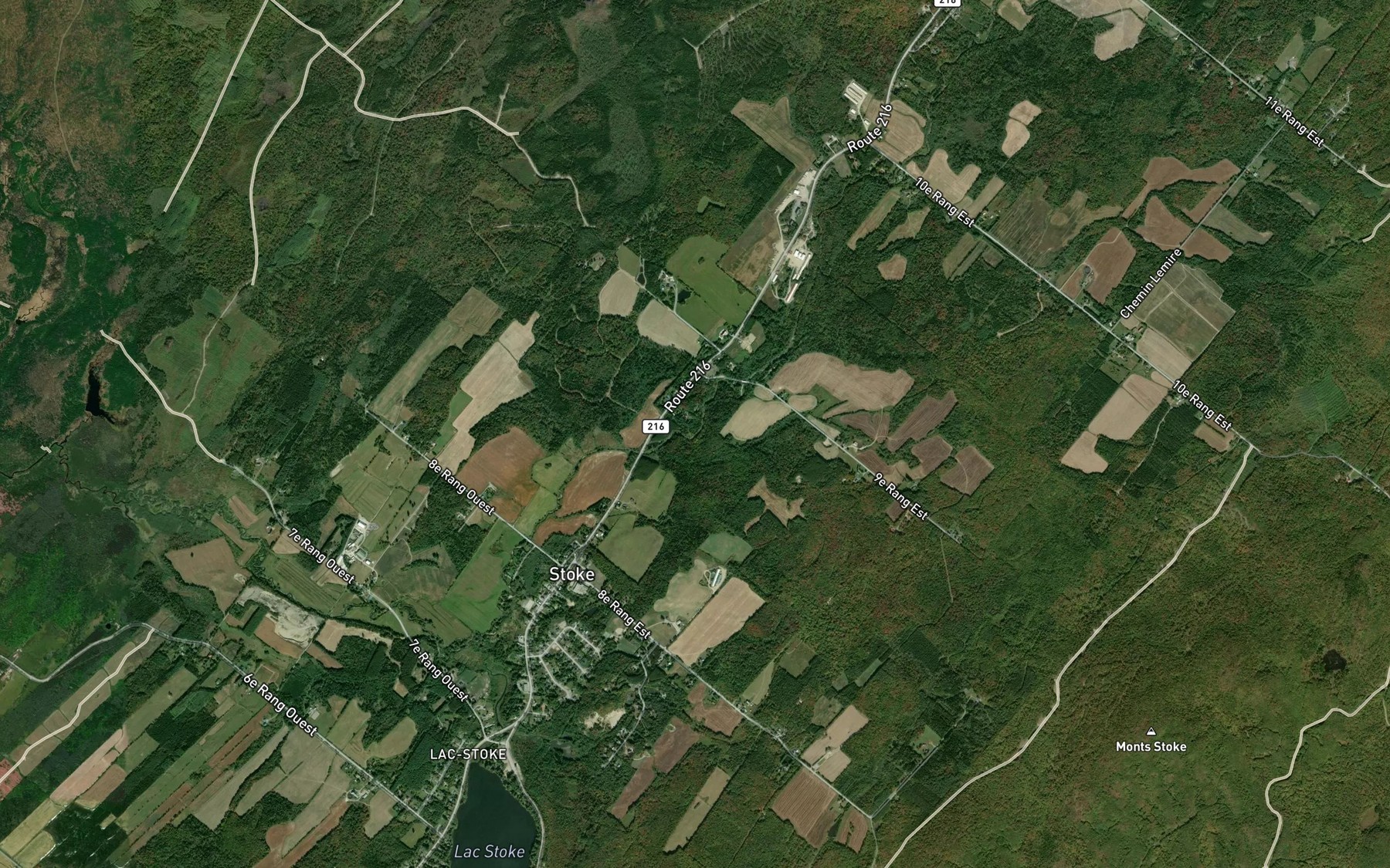 Satellite map of the Ruisseau Jette