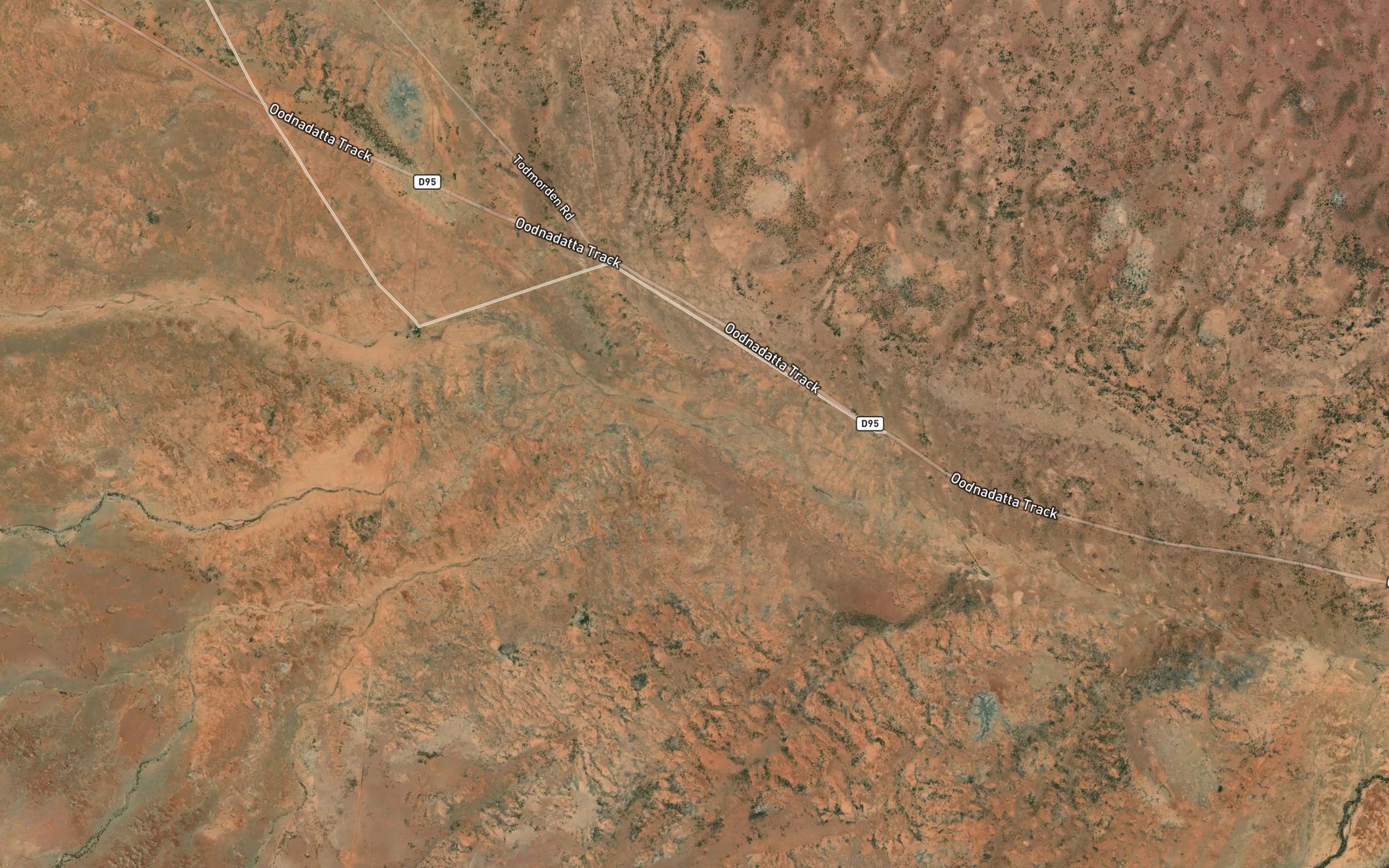 Satellite map of the Tom Lagoon