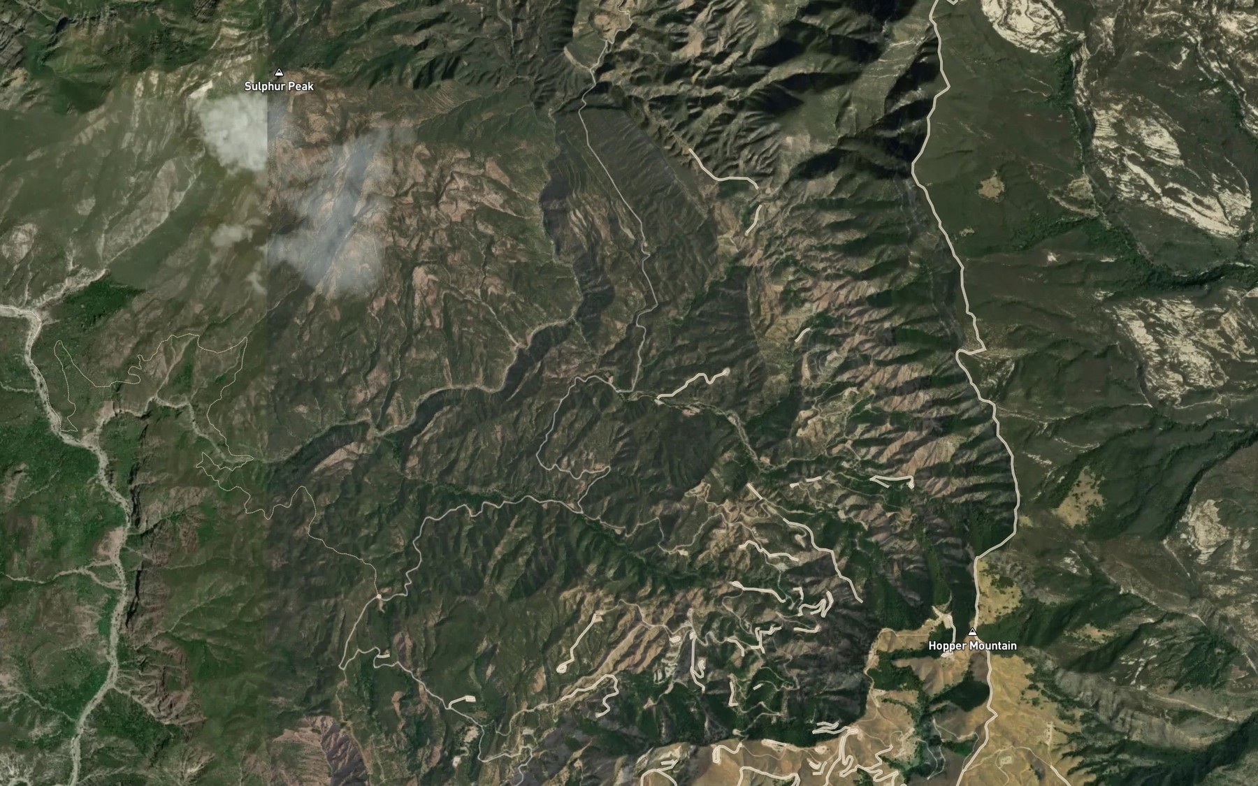 Satellite map of the North Fork Tar Creek (historical)