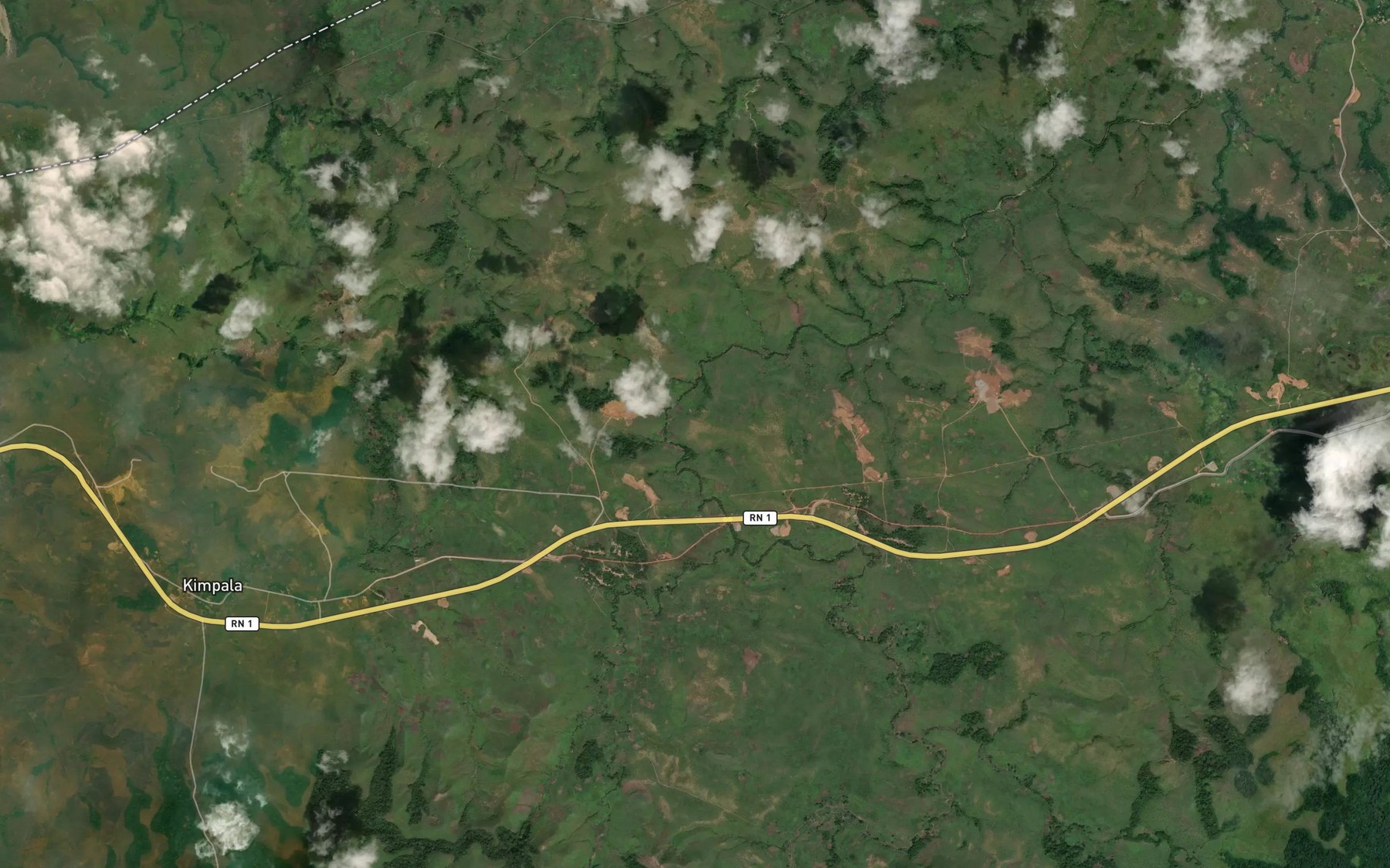 Satellite map of the Mbembe