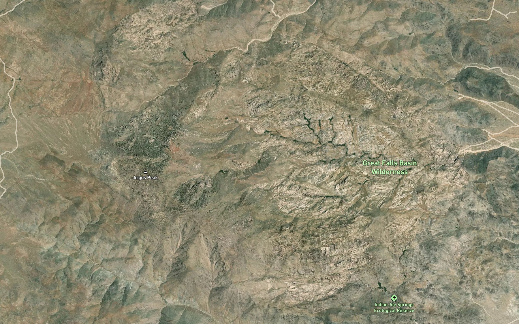 Satellite map of the Deep Canyon Spring