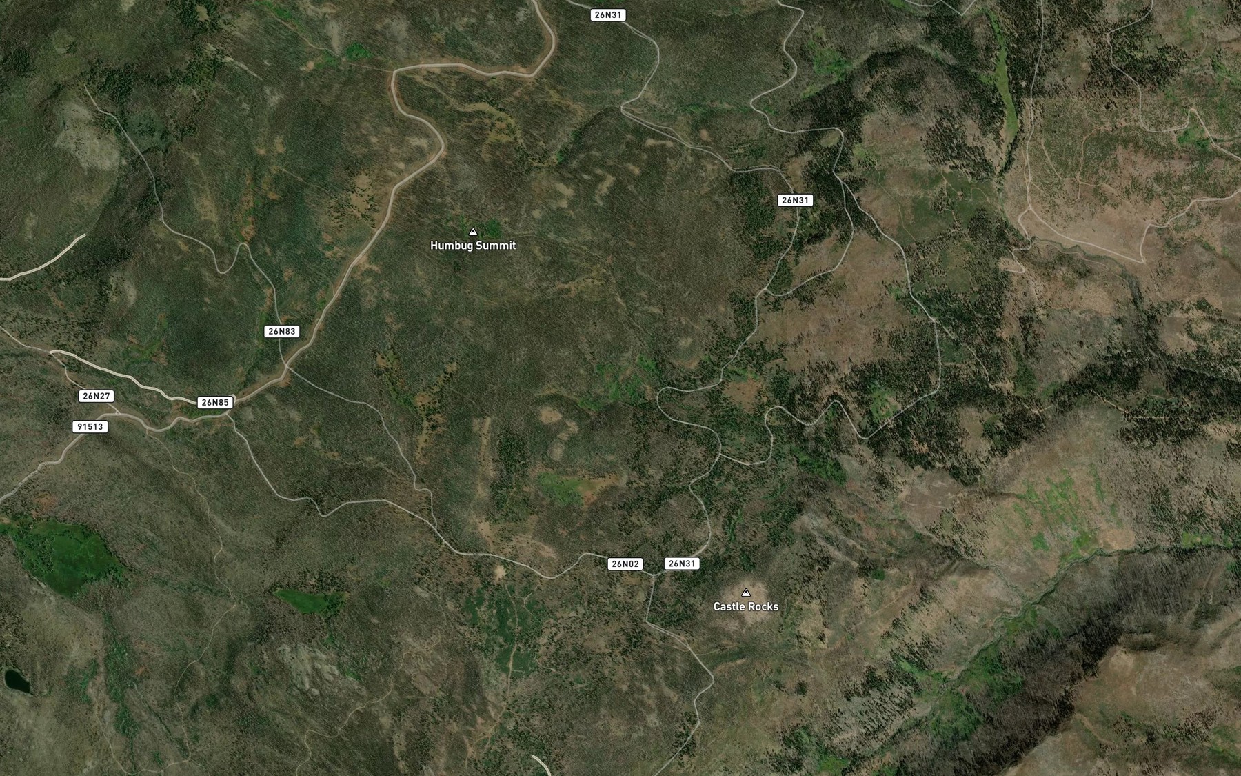 Satellite map of the Big Springs