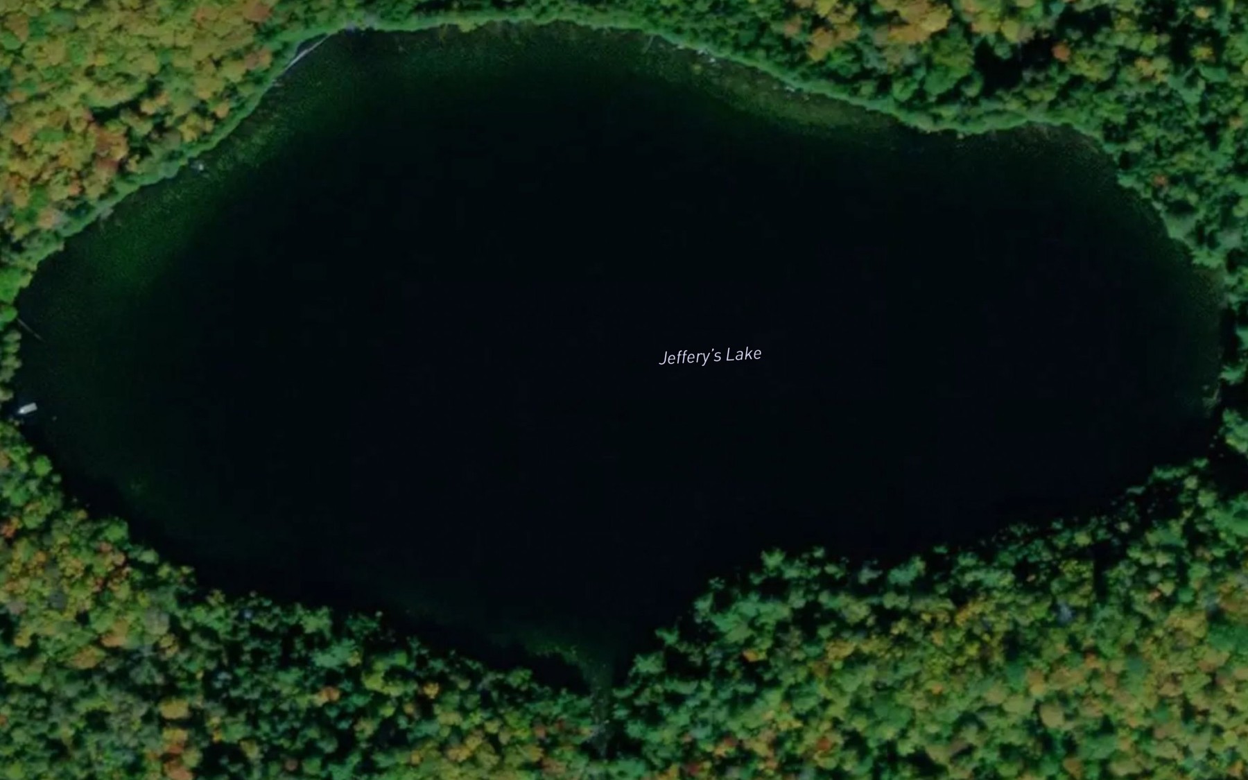 Satellite map of the Jeffreys Lake