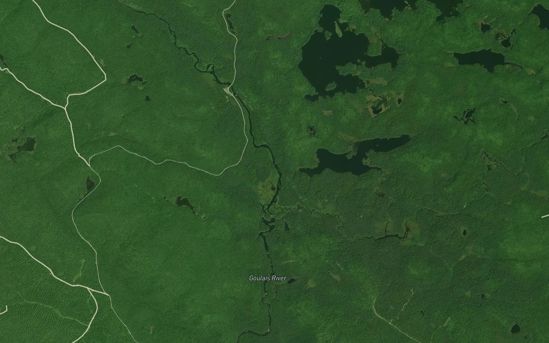 Satellite map of the Morrison Creek