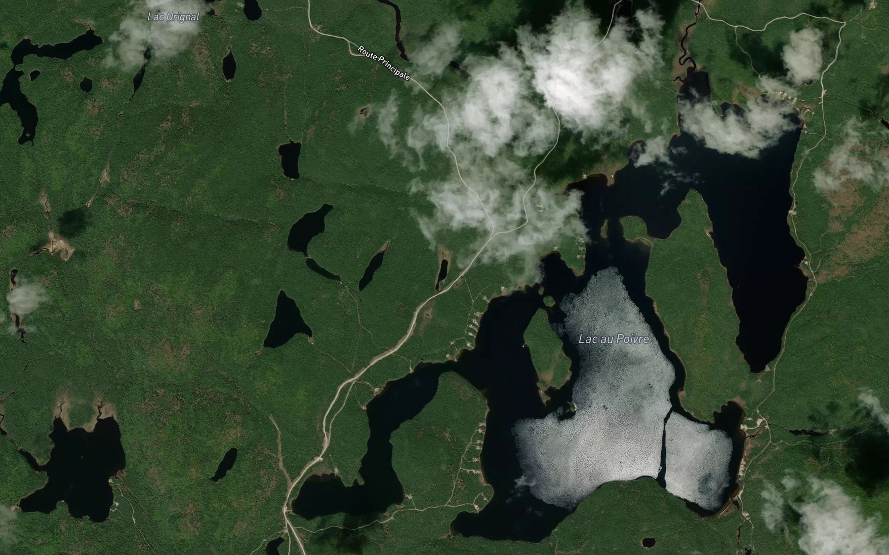 Satellite map of the Lac du Guet