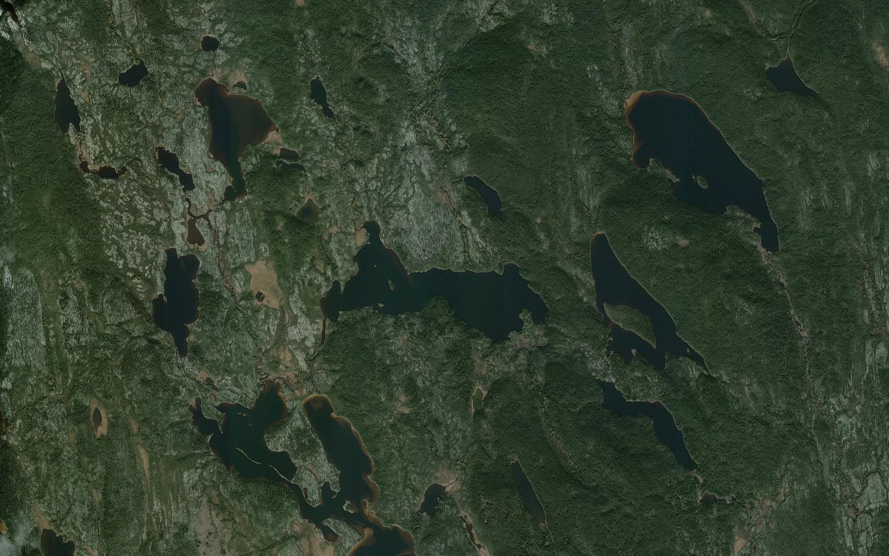 Satellite map of the Lac des Palettes