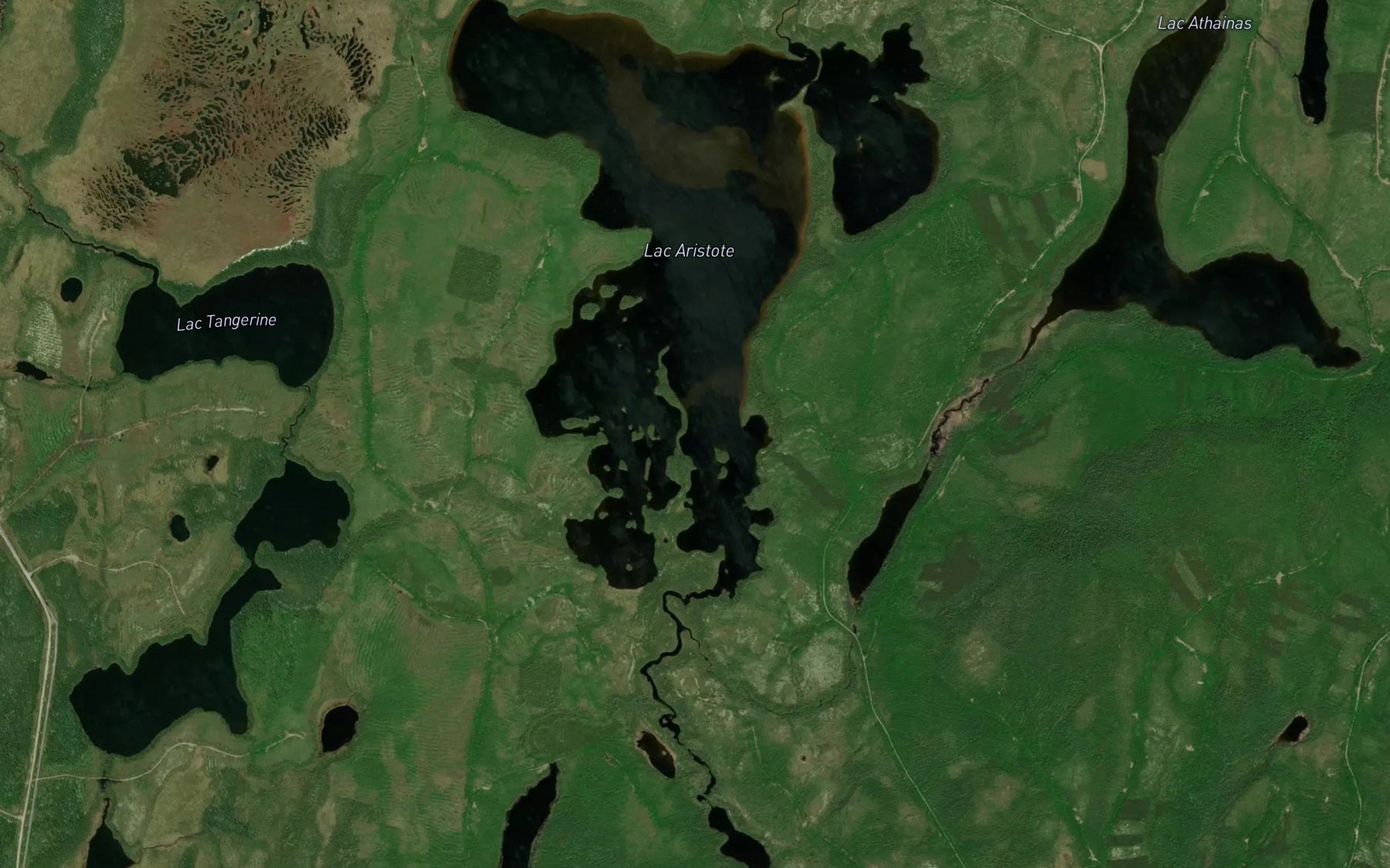 Satellite map of the Lac Aristote