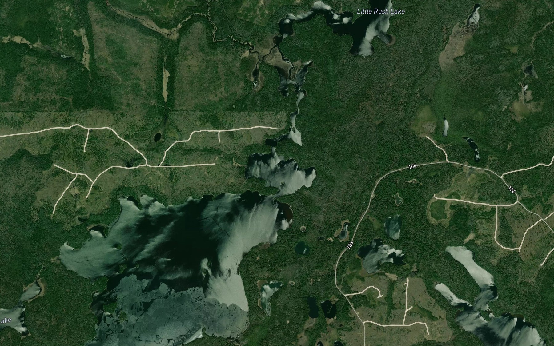 Satellite map of the Northcott Bay