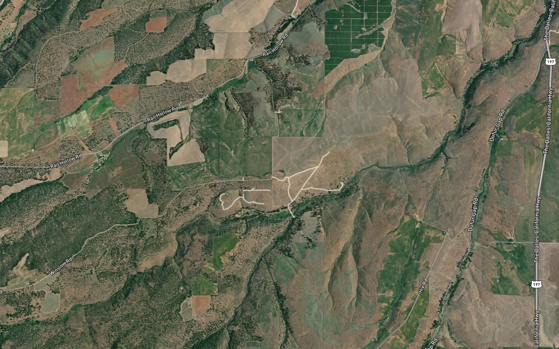 Satellite map of the Chase Reservoir