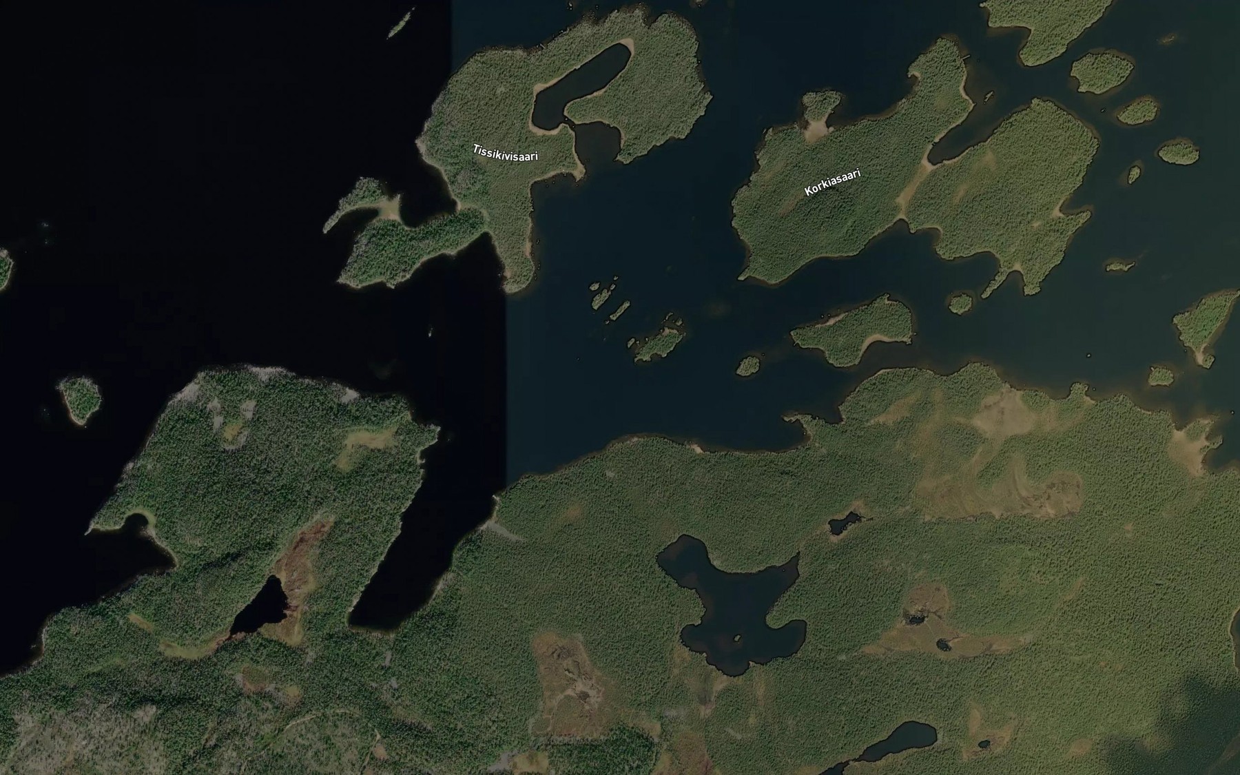 Satellite map of the Tissikivinuora
