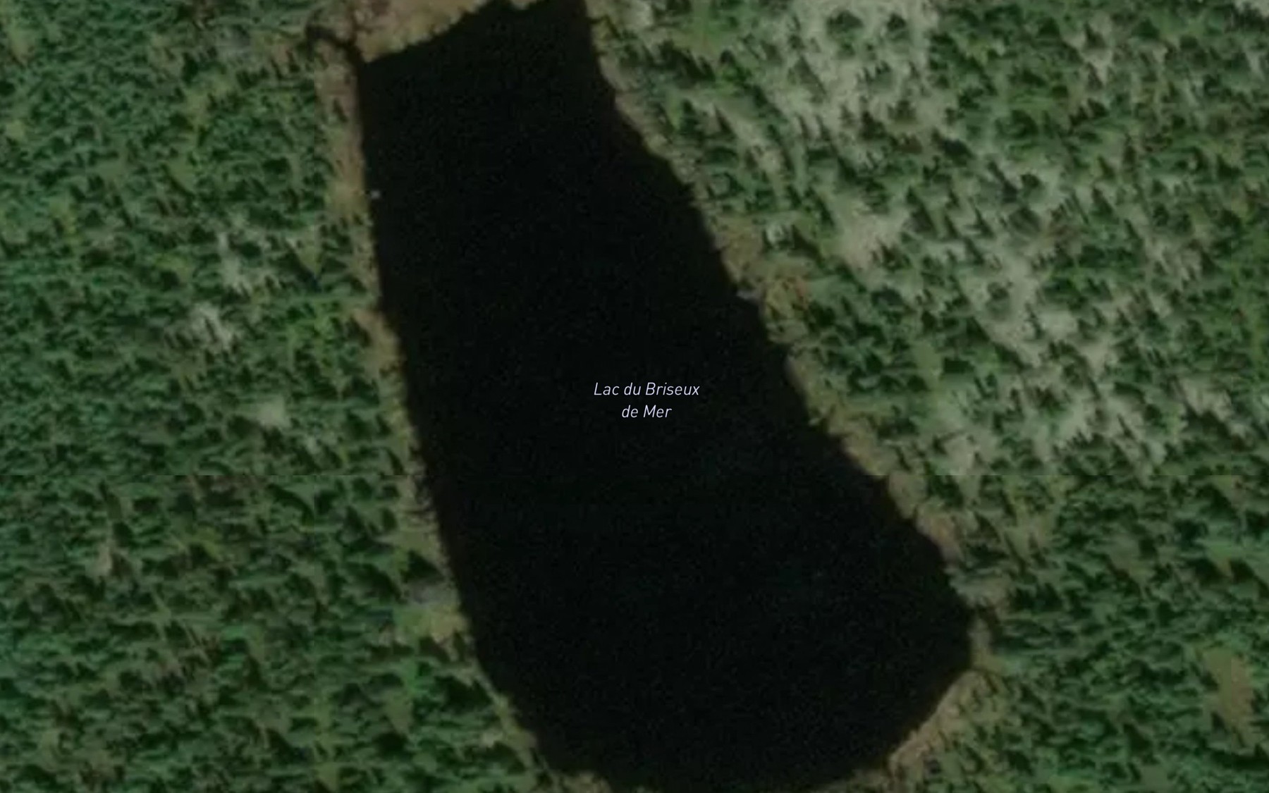 Satellite map of the Lac du Briseux de Mer