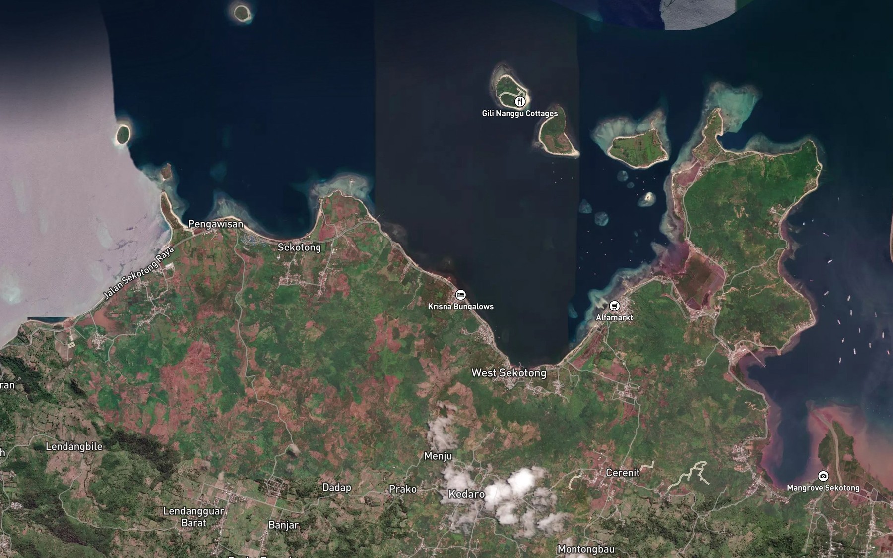 Satellite map of the Erat Batuleong