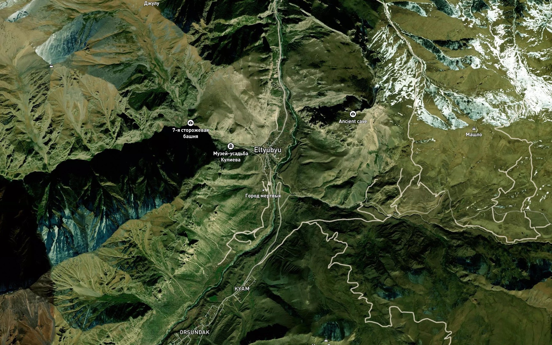 Satellite map of the Kardan