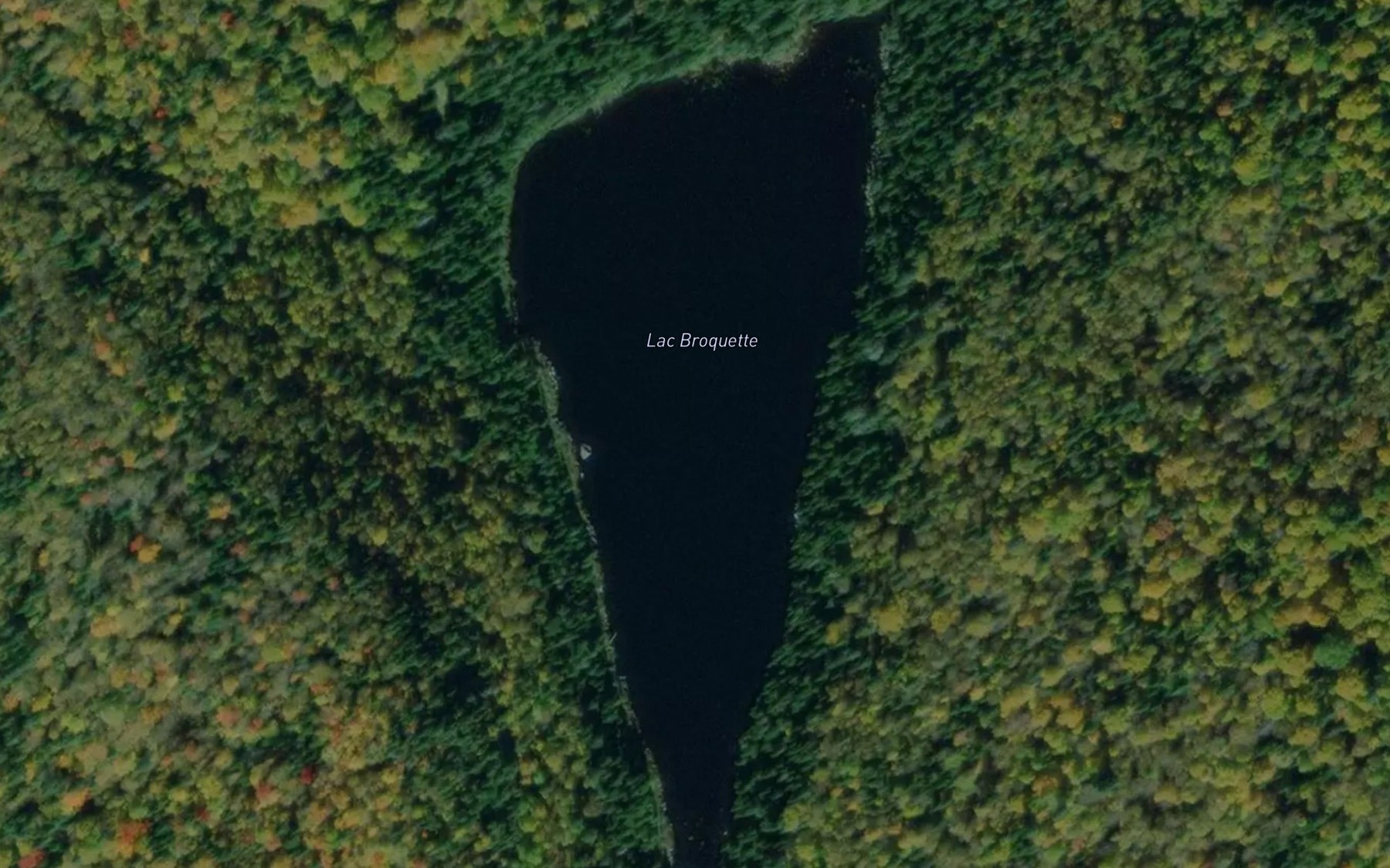 Satellite map of the Lac Broquette