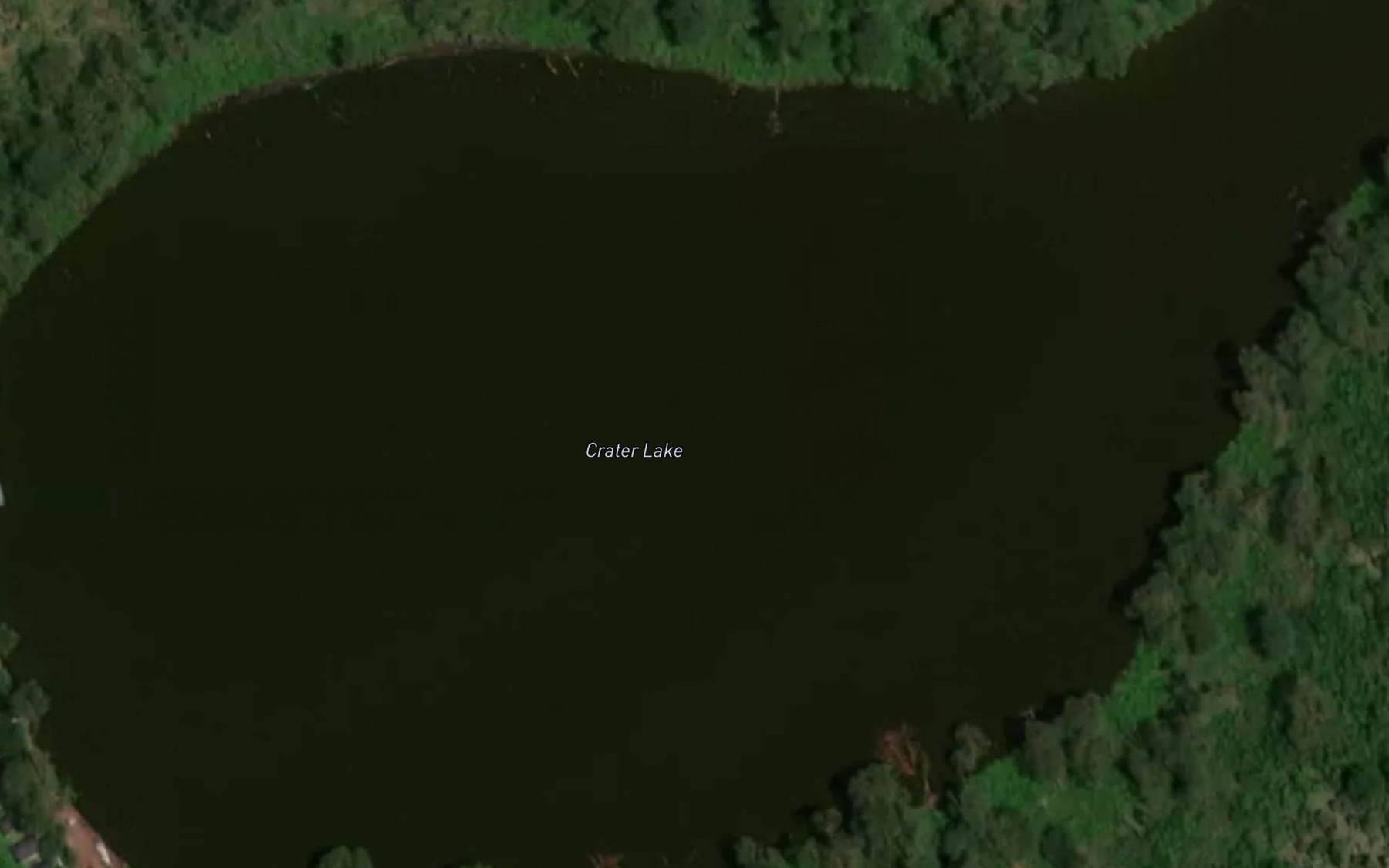Satellite map of the Crater Lake