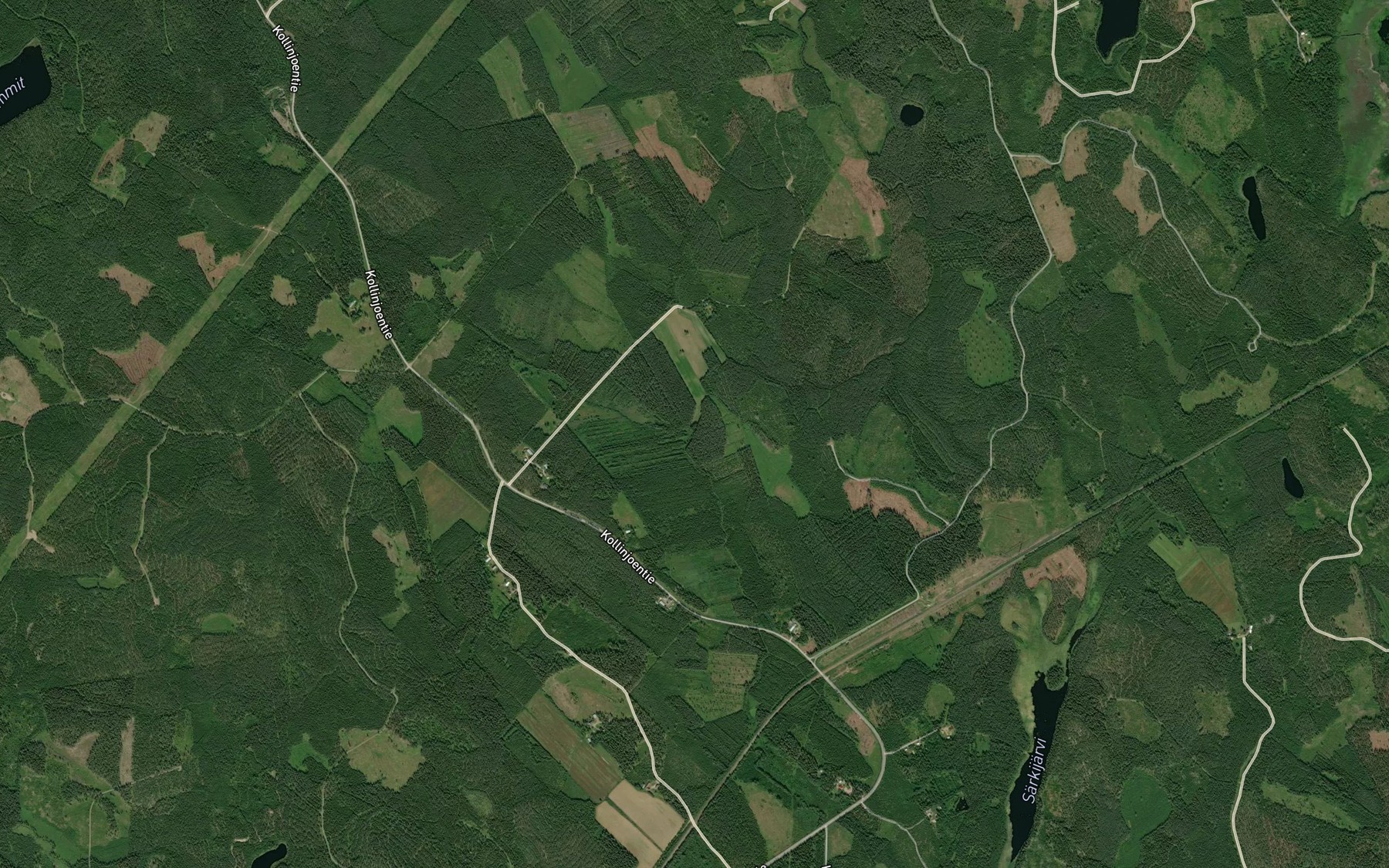 Satellite map of the Kiertojoki