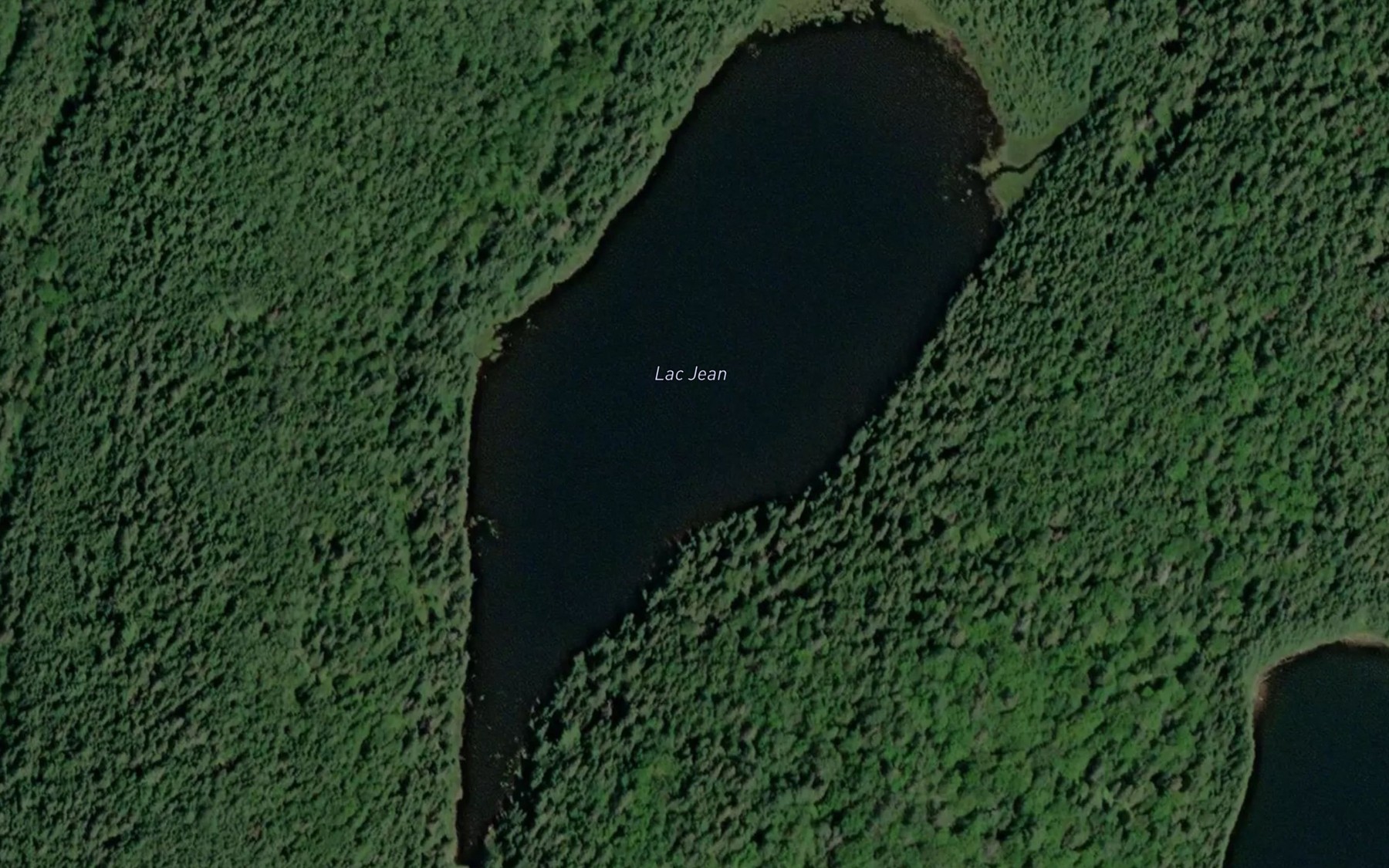 Satellite map of the Lac Jean