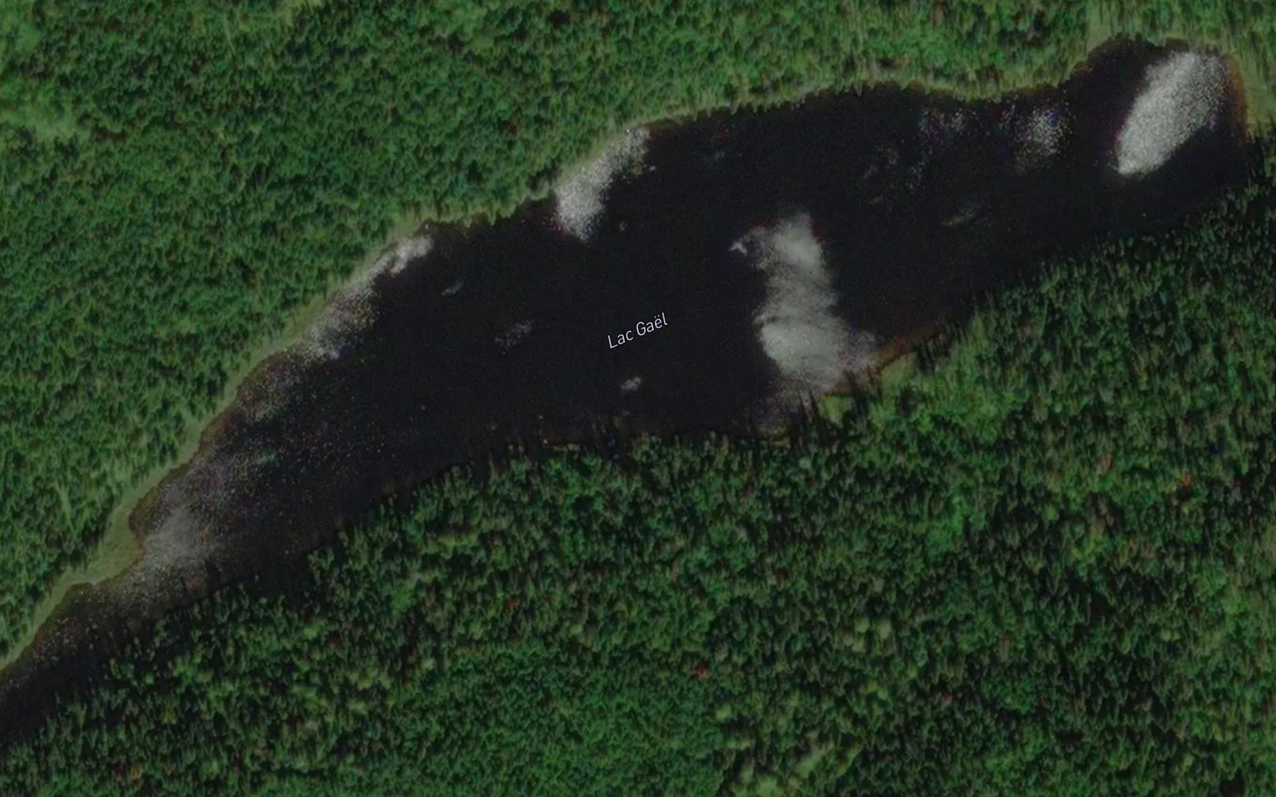 Satellite map of the Lac Gael