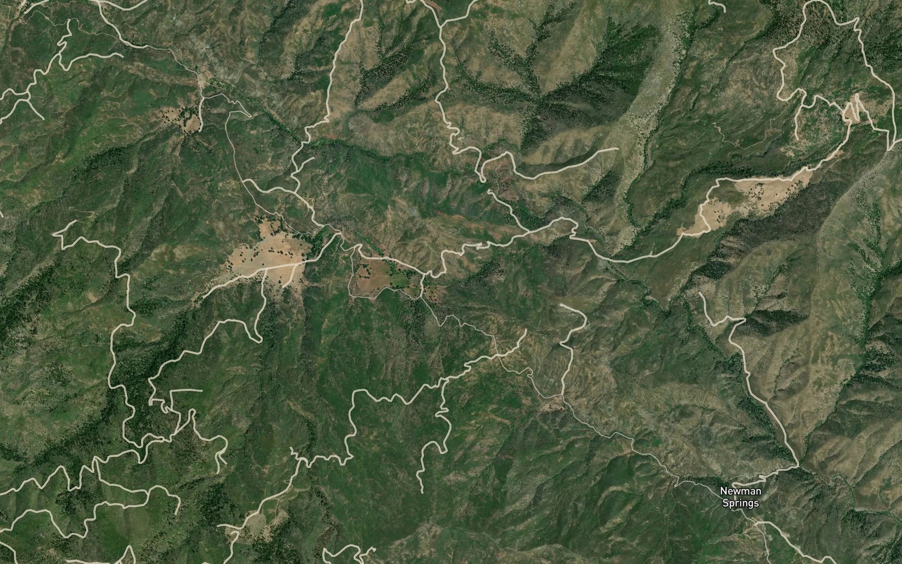 Satellite map of the Twin Valley