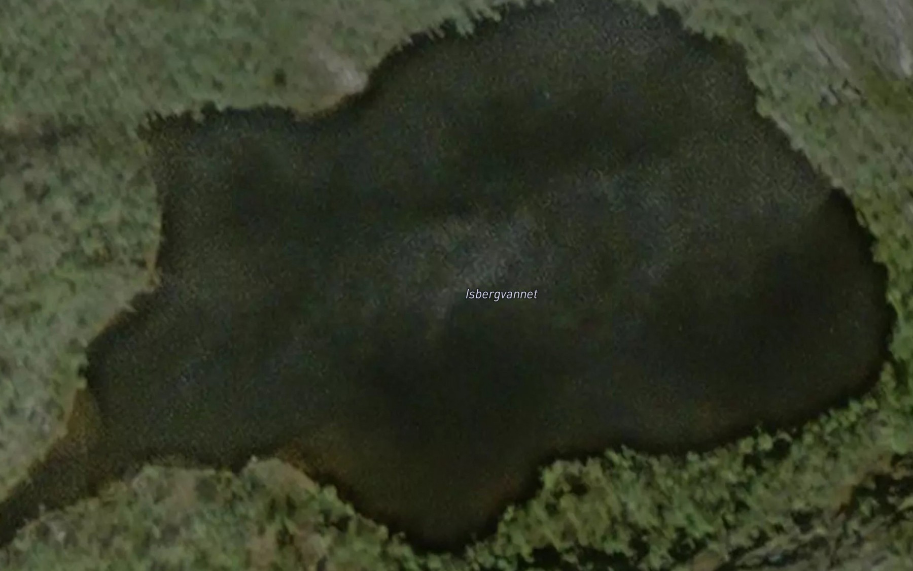Satellite map of the Isbergvatnet
