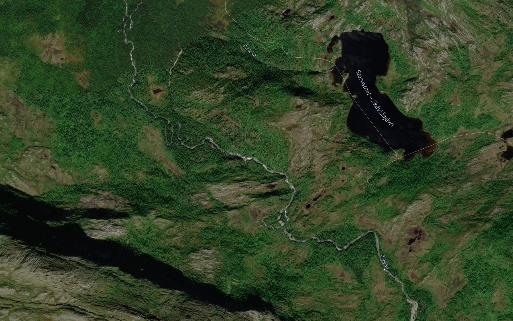 Satellite map of the Benelva
