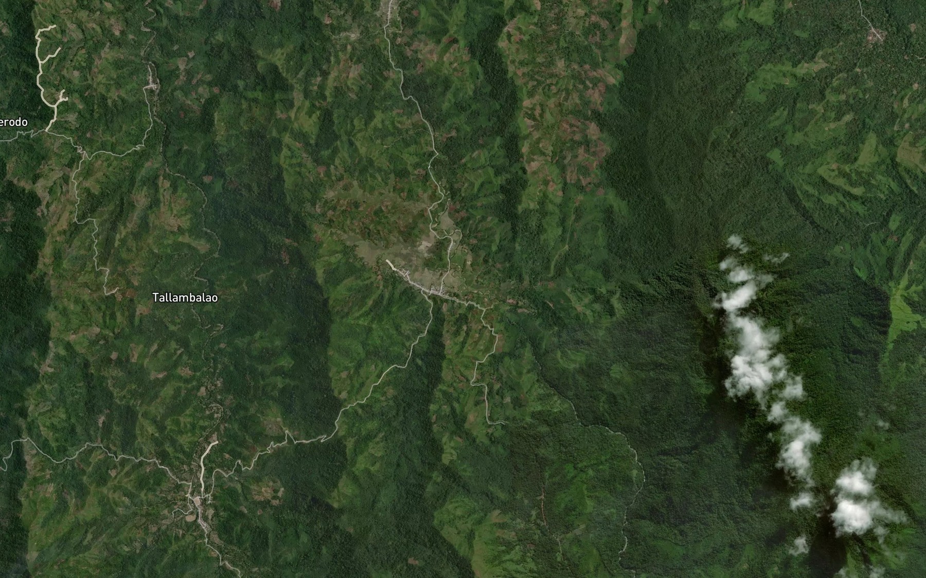 Satellite map of the Lembang Emeang