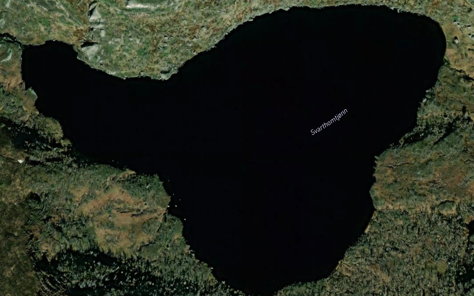 Satellite map of the Svarthomtjorni