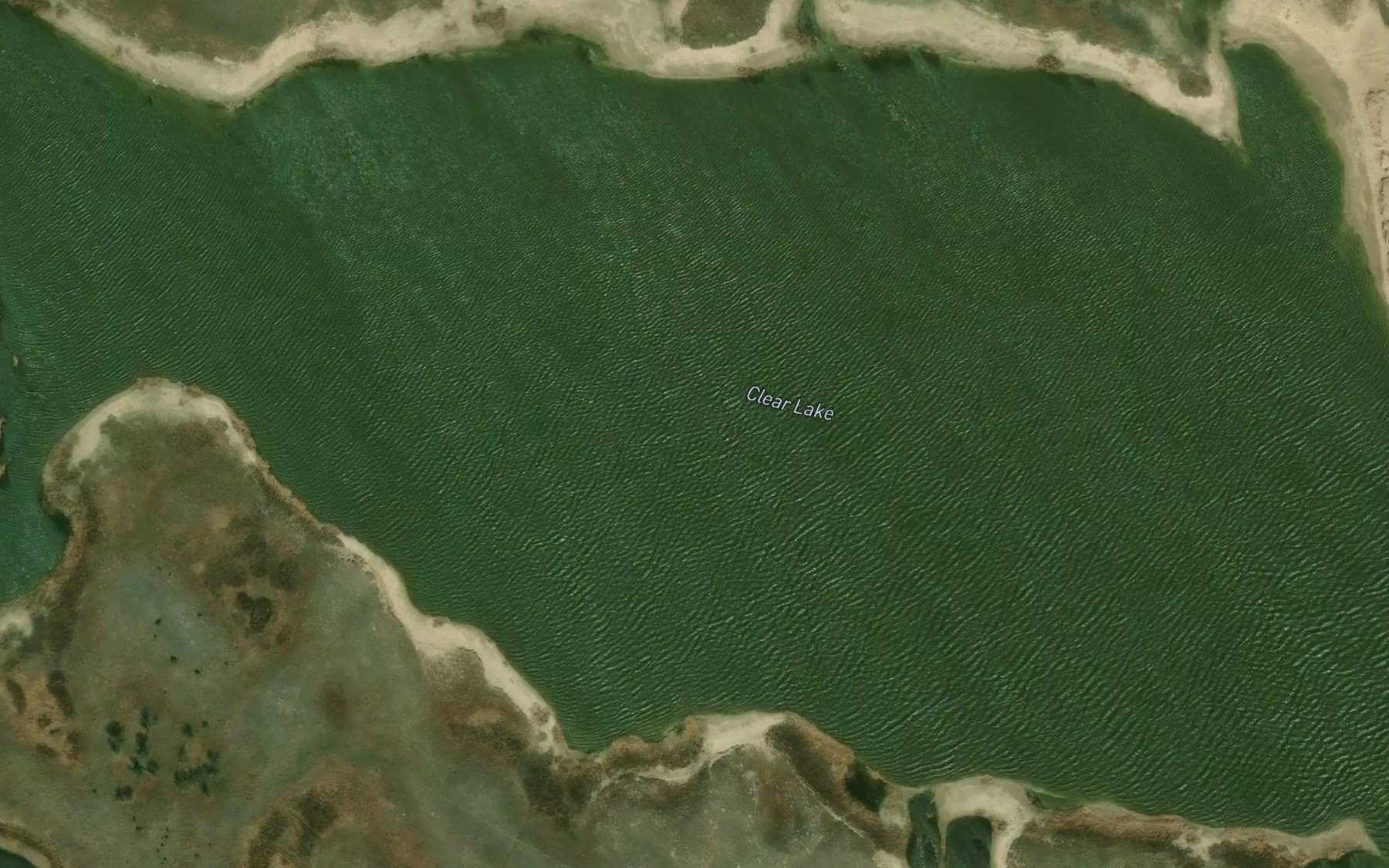 Satellite map of the Clear Lake