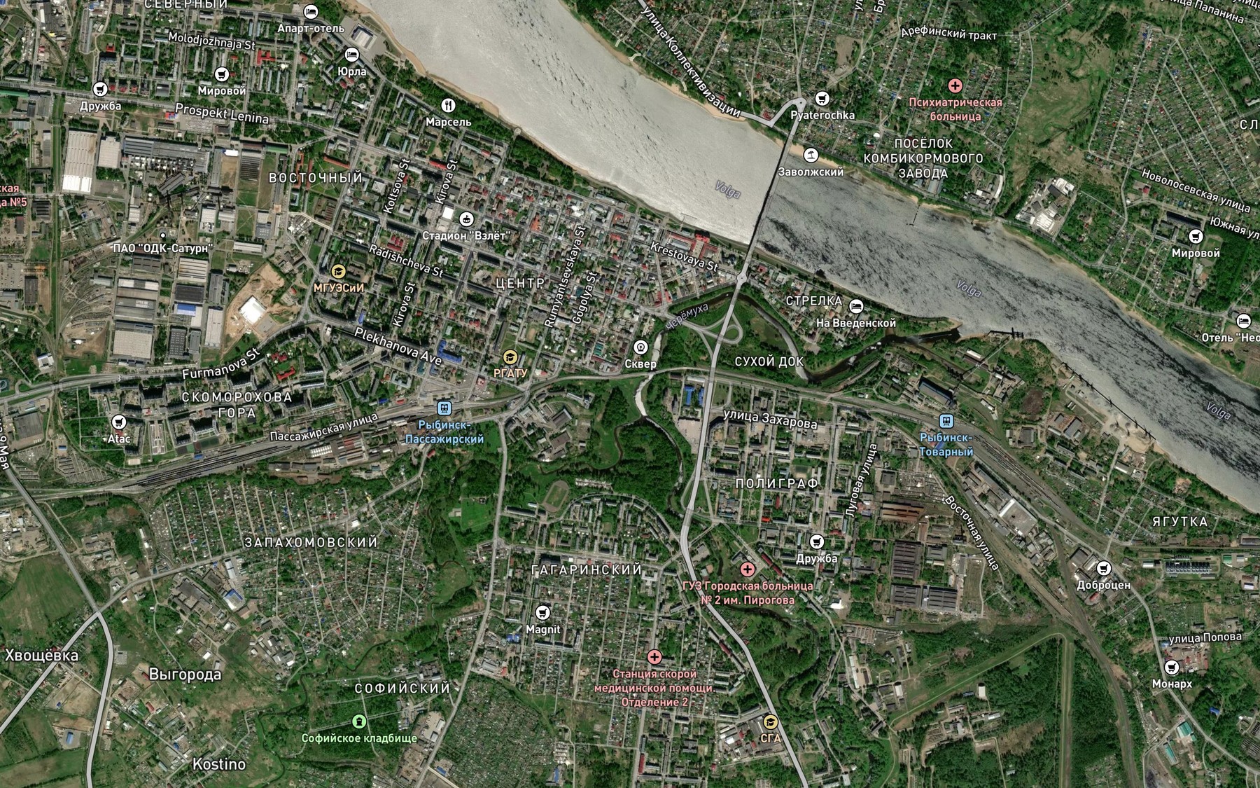 Satellite map of the Korovka