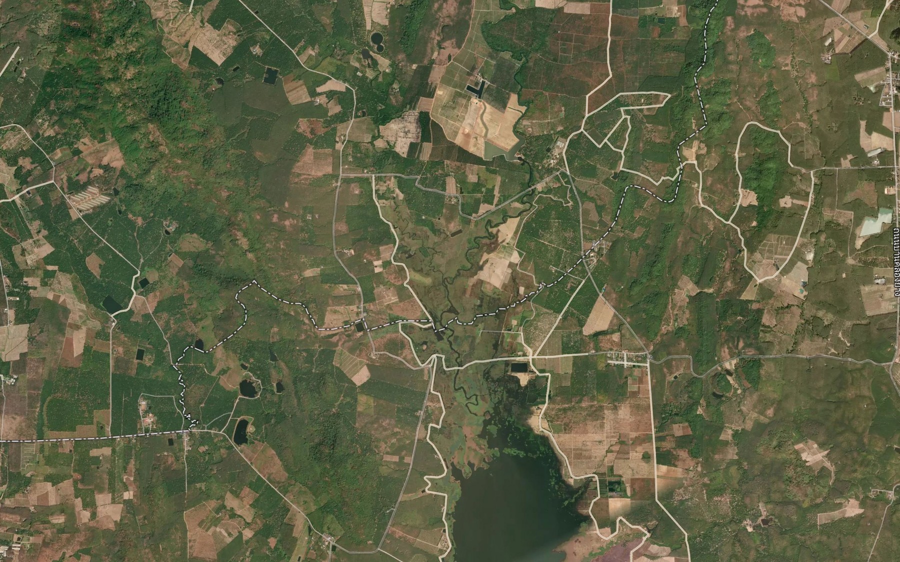Satellite map of the Khlong Yai