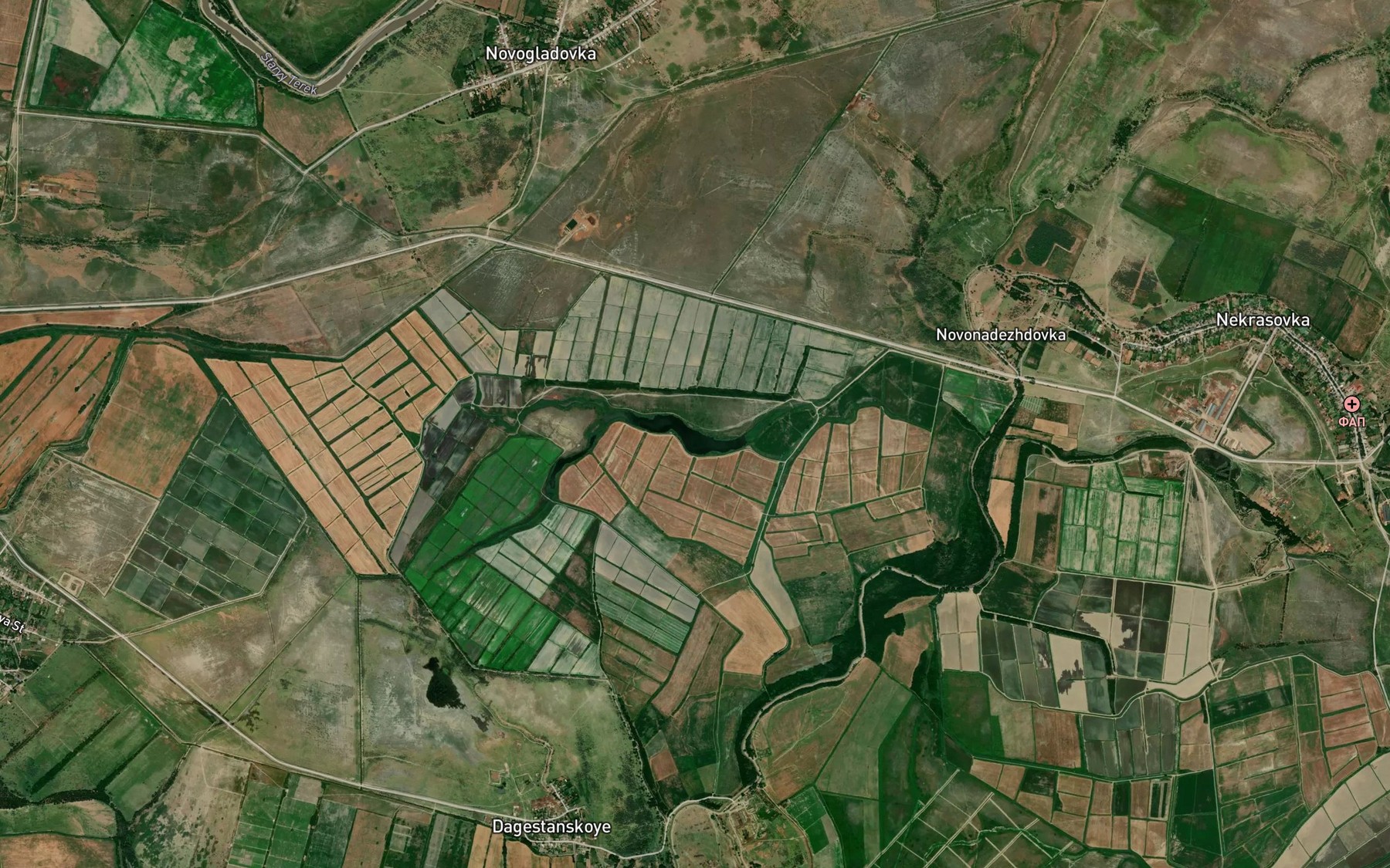 Satellite map of the Ozero Kok