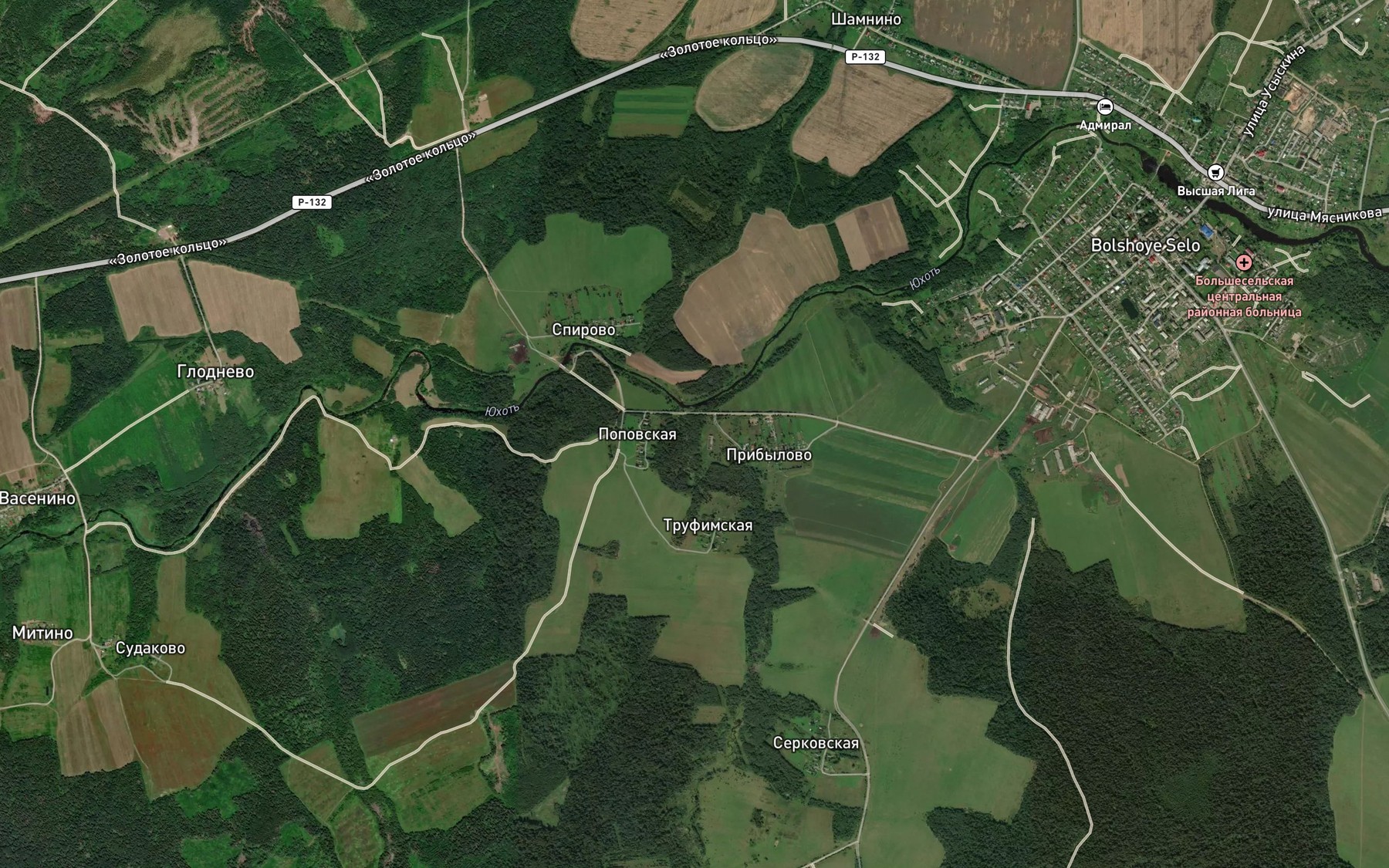 Satellite map of the Sderikha