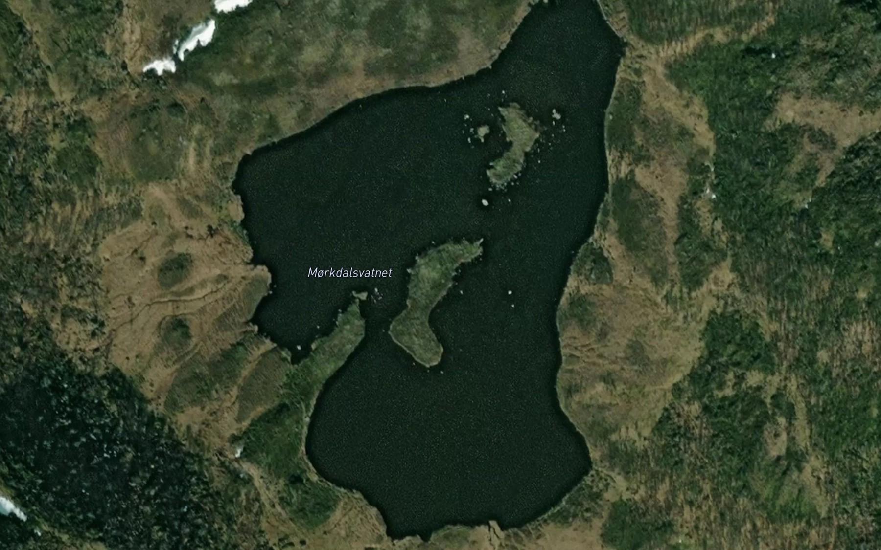Satellite map of the Morkdalstjorna