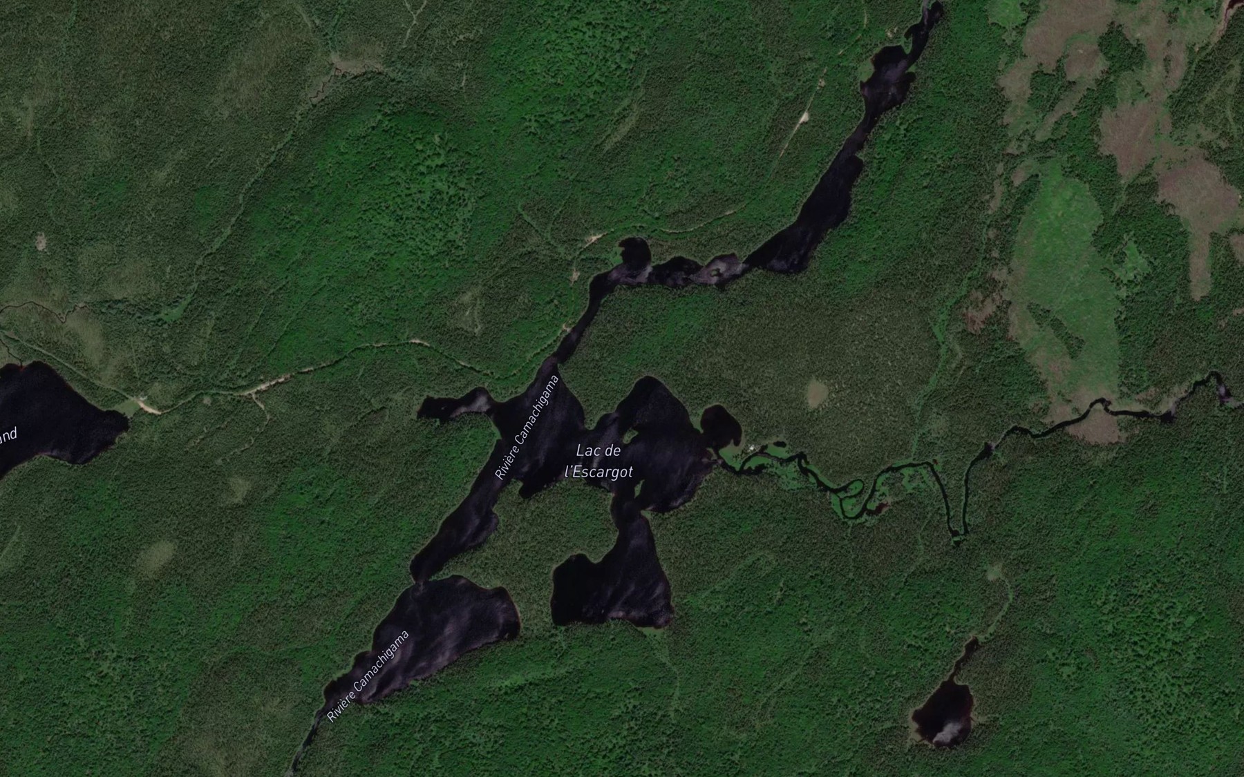 Satellite map of the Lac de l'Escargot