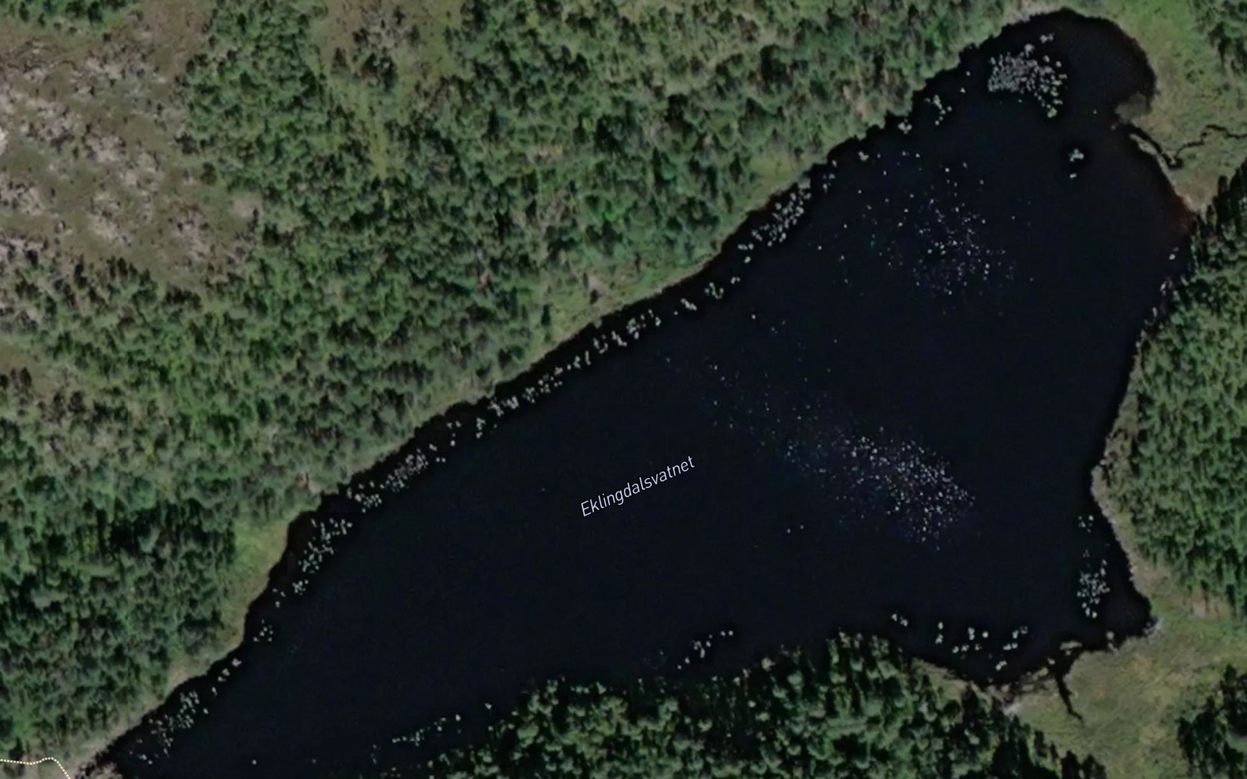 Satellite map of the Eklingdalsvatnet