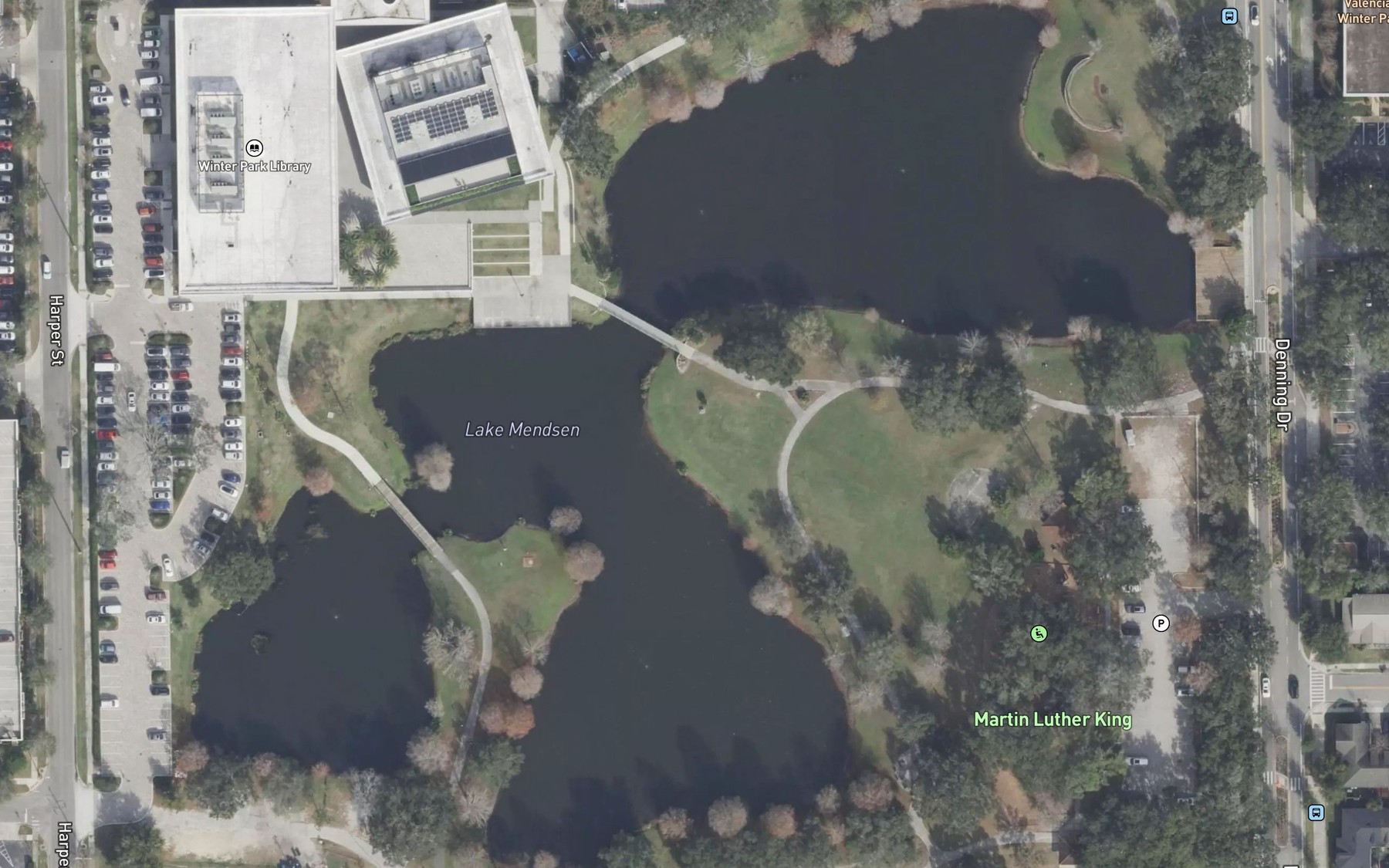 Satellite map of the Lake Mendsen