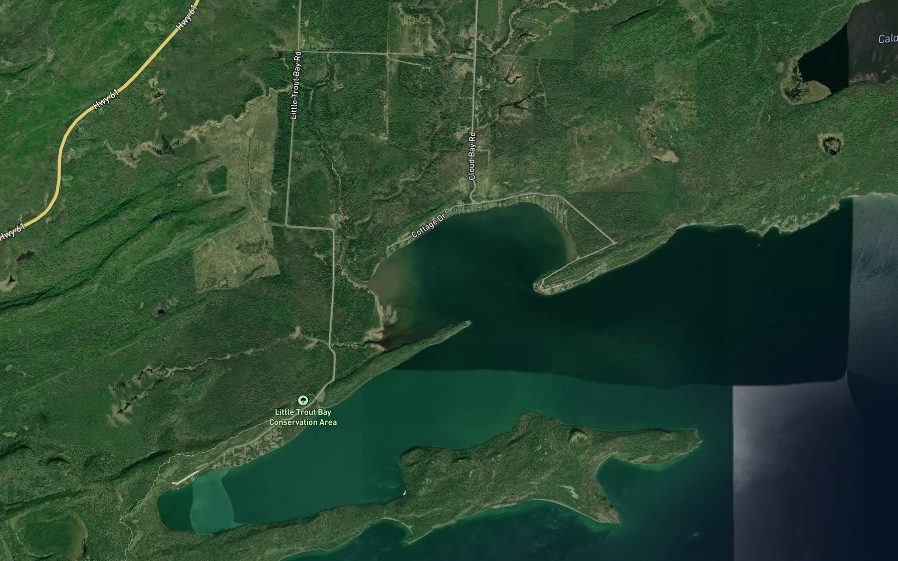 Satellite map of the Cloud Bay