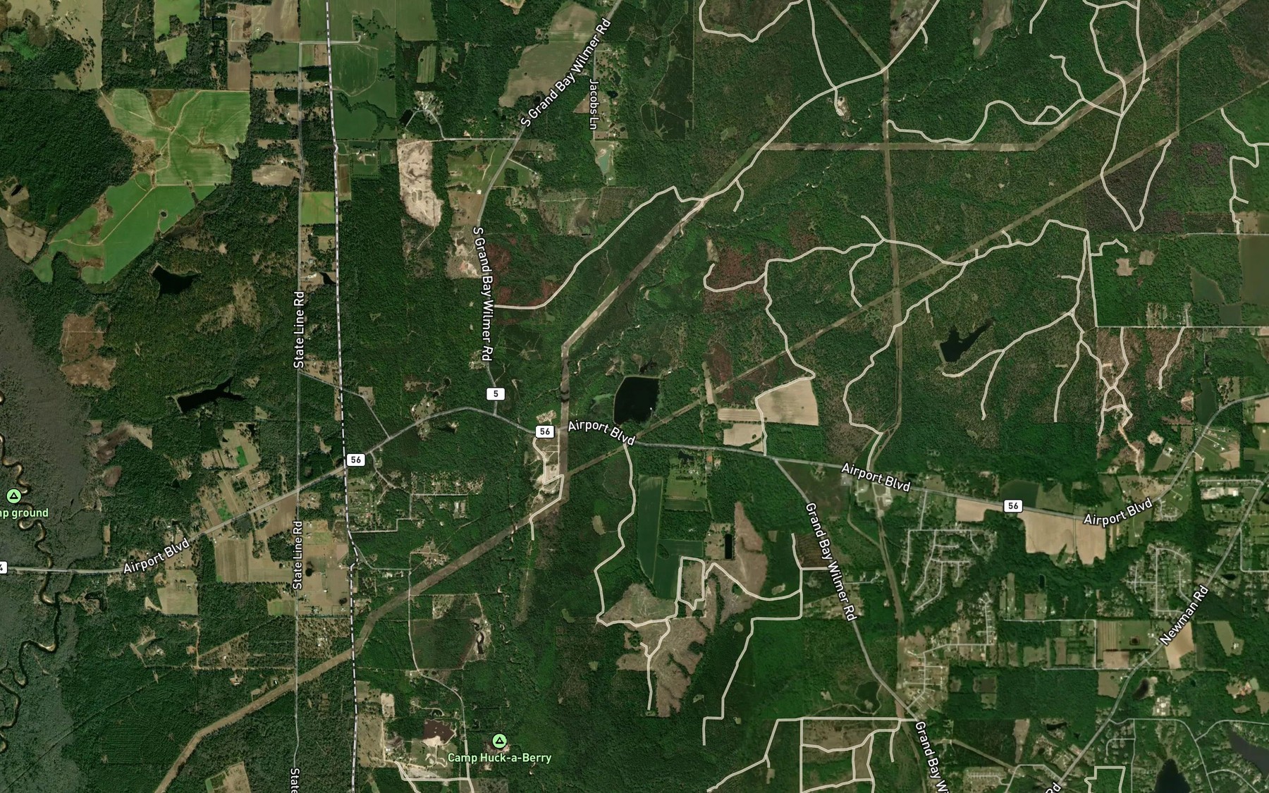 Satellite map of the Spring Lake