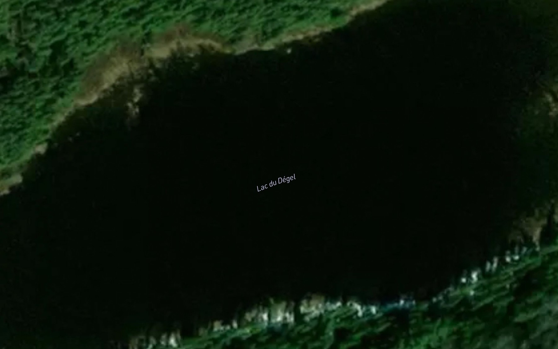 Satellite map of the Lac du Degel