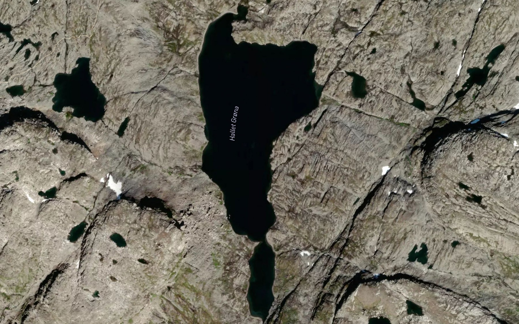 Satellite map of the Hadletgrona